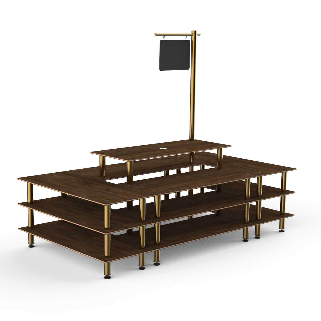 Market Square Station L 130.0" W 71.0" Modular