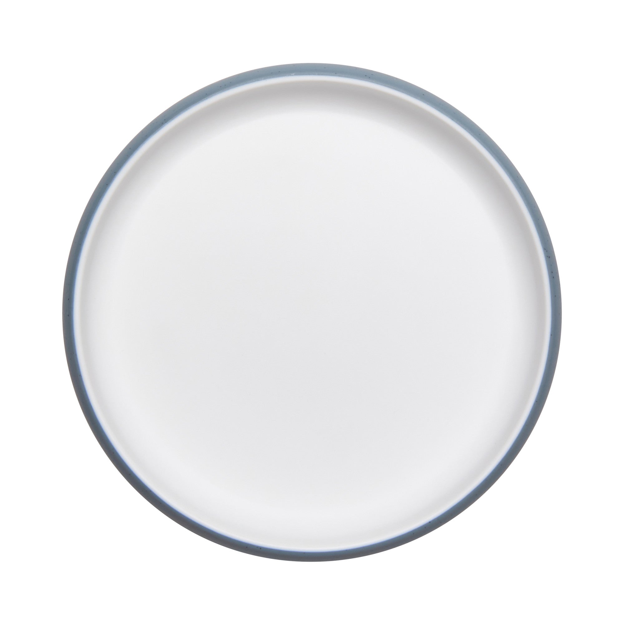 Cheforward Hatch 6.5" Round Melamine Plate, Touch of Honey/Bluejay