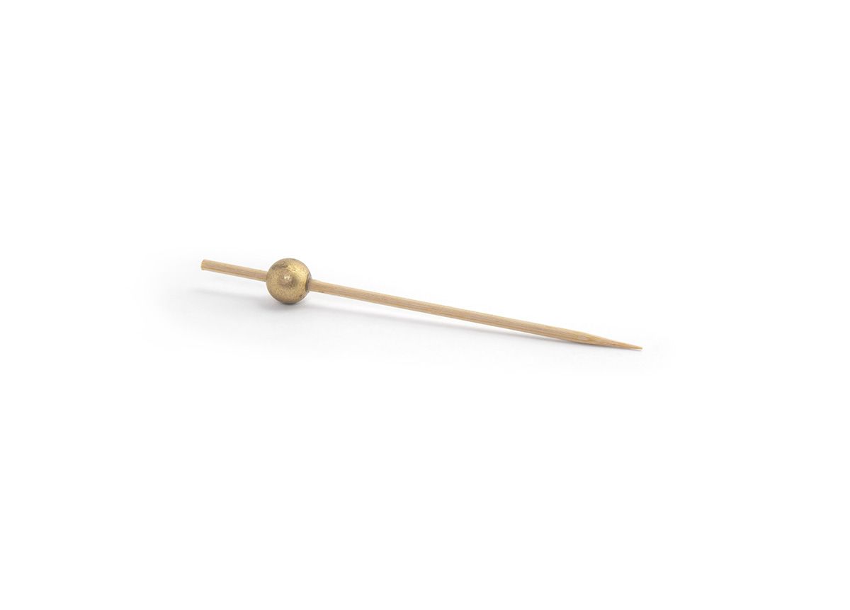 4-1/2" Bamboo Ball Pick, Gold