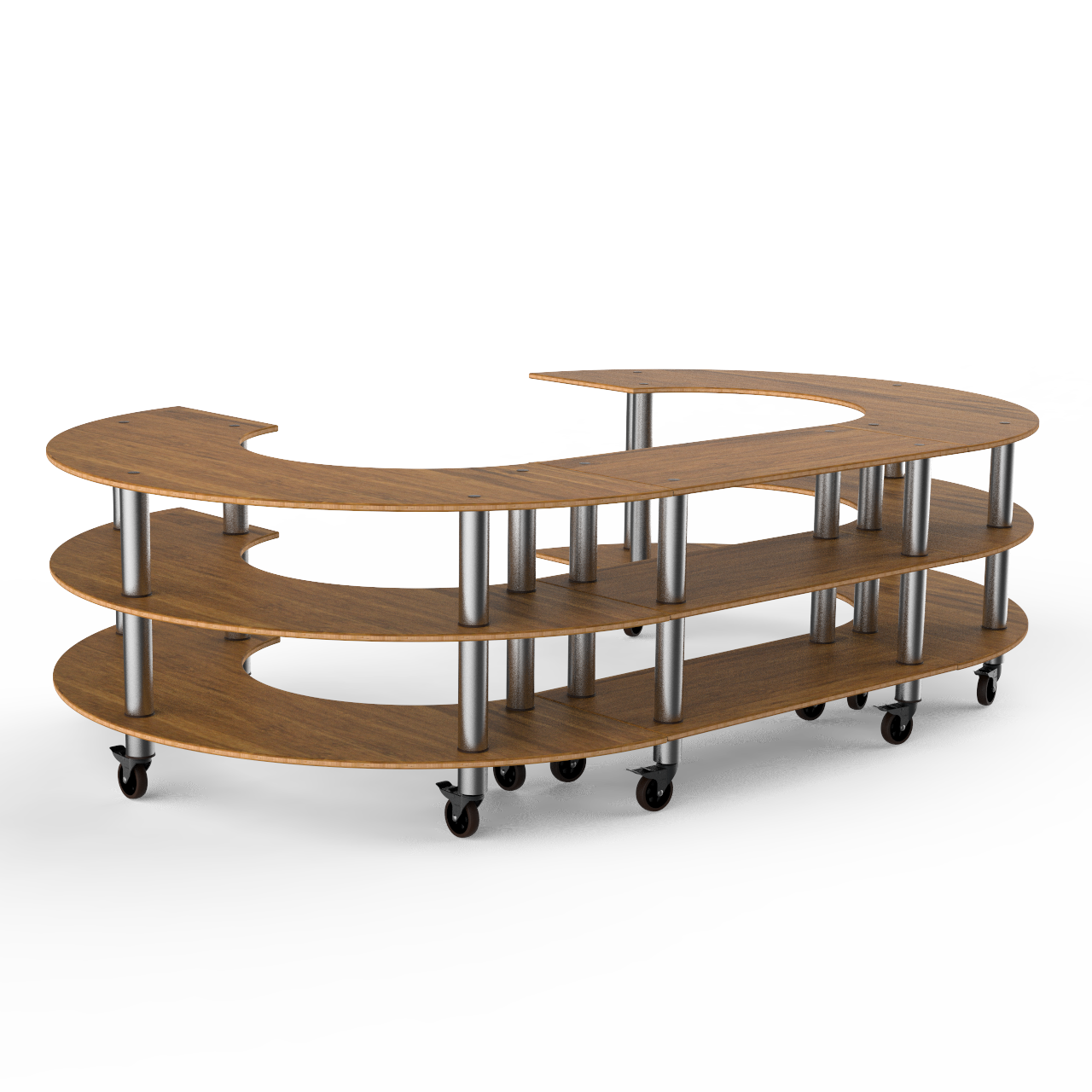 Kidney Shape Stadium Station Modular