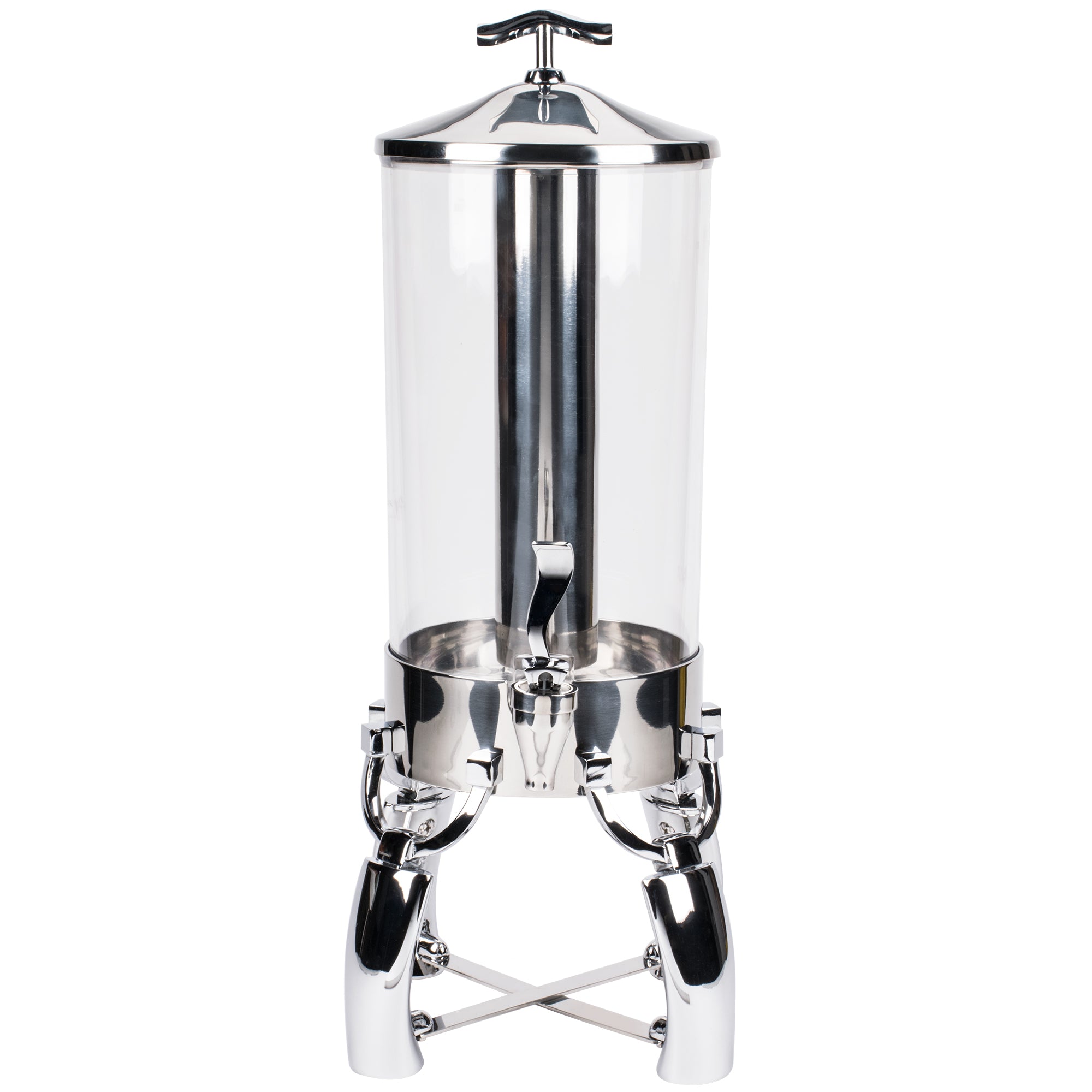 8-gallon Somerville™ cold-beverage dispenser - Durable stainless steel body and clear polycarbonate container
