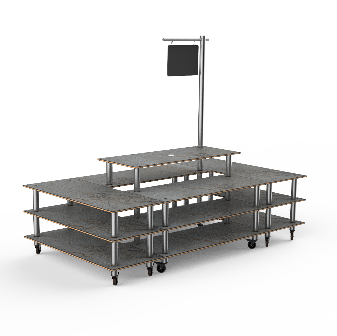Market Square Station L 130.0" W 71.0" Modular