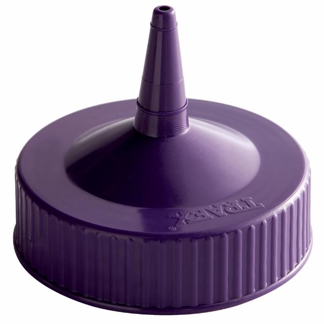 Traex® Squeeze Dispenser Replacement Cap with Single Tip Opening in Purple