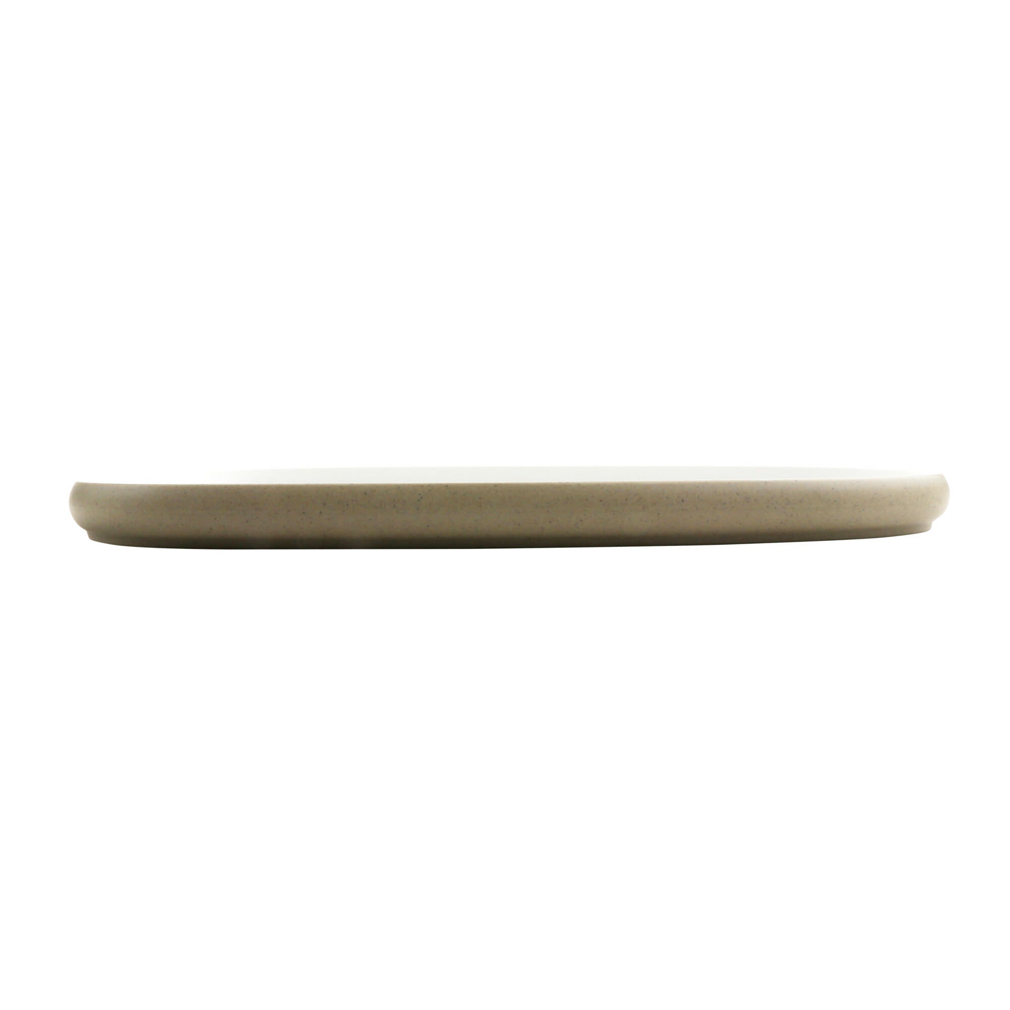 Cheforward Hatch 15.5" Oblong Melamine Plate, Touch of Honey/Sandstone