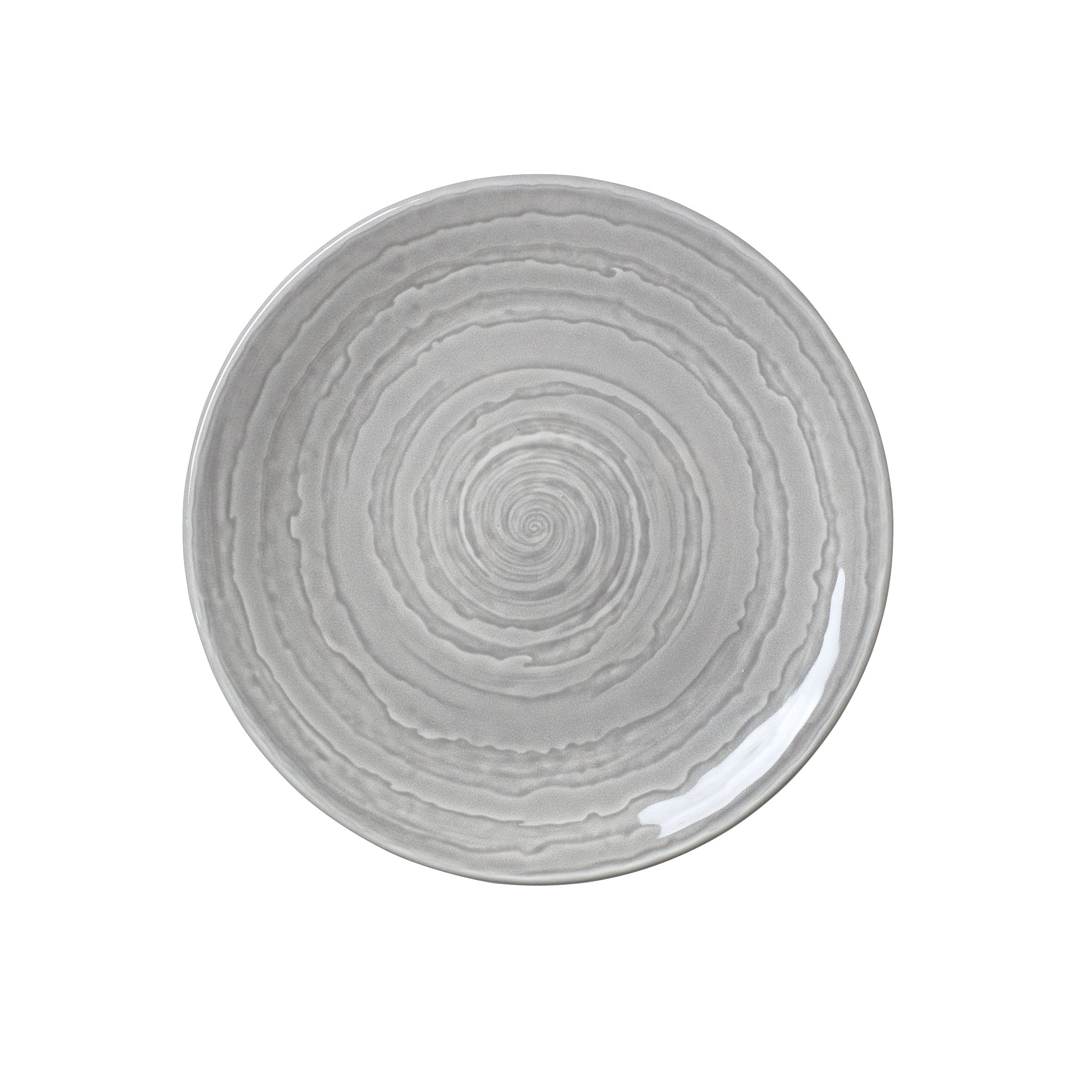 Coupe Plate 8.0" Dia. Scape Grey