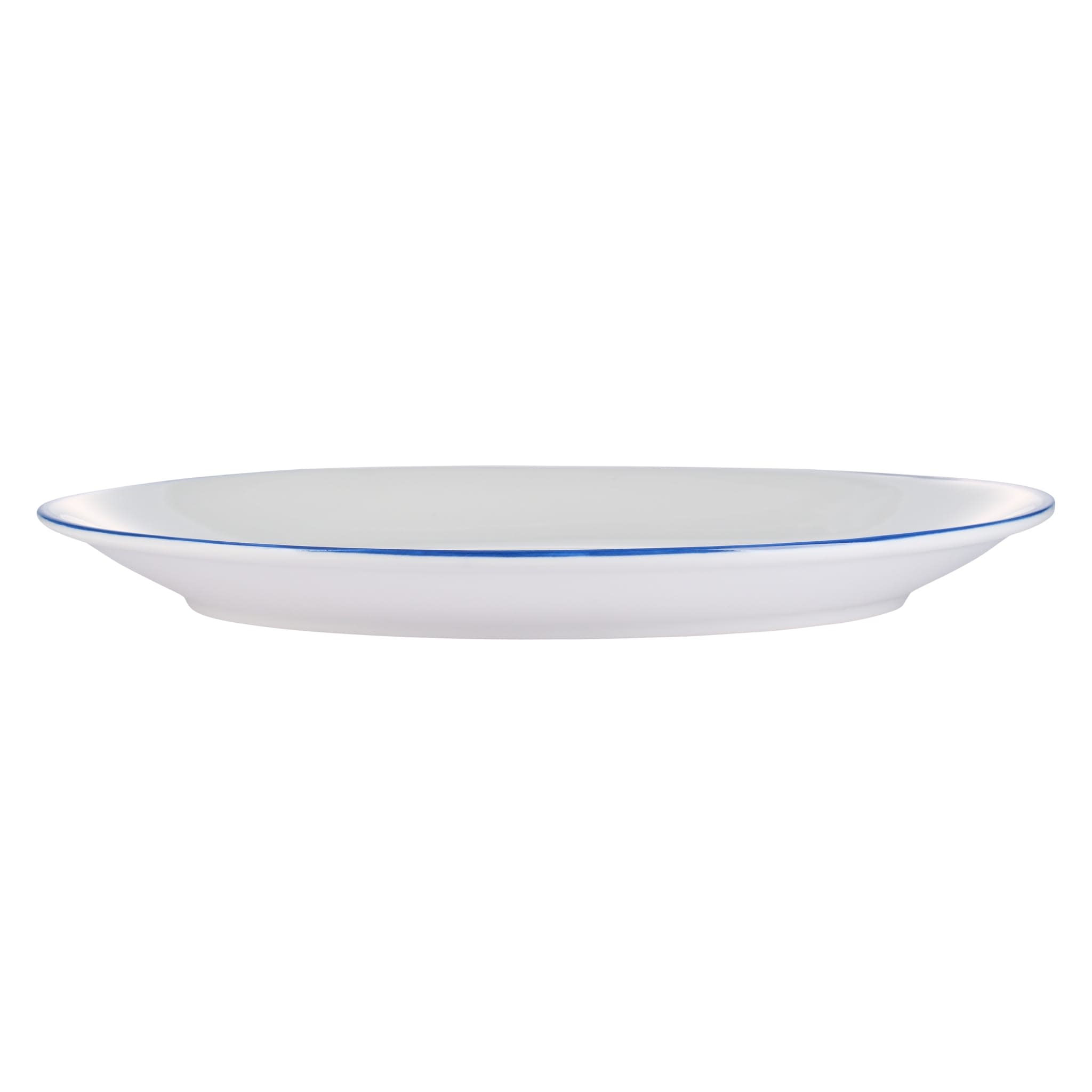 Porcelana Linea 13.5" Oval Platter, Blue