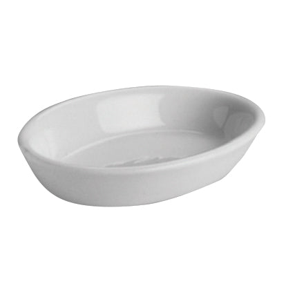 Shallow Oval Baker L 6.0" W 4.5" (7.0 Oz) White