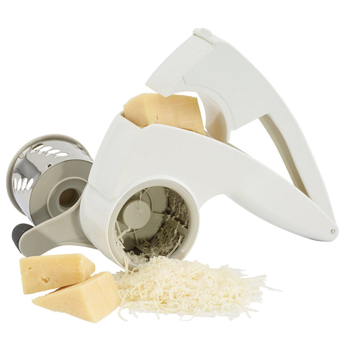 Manual Rotary Cheese Grater with 2 Drums