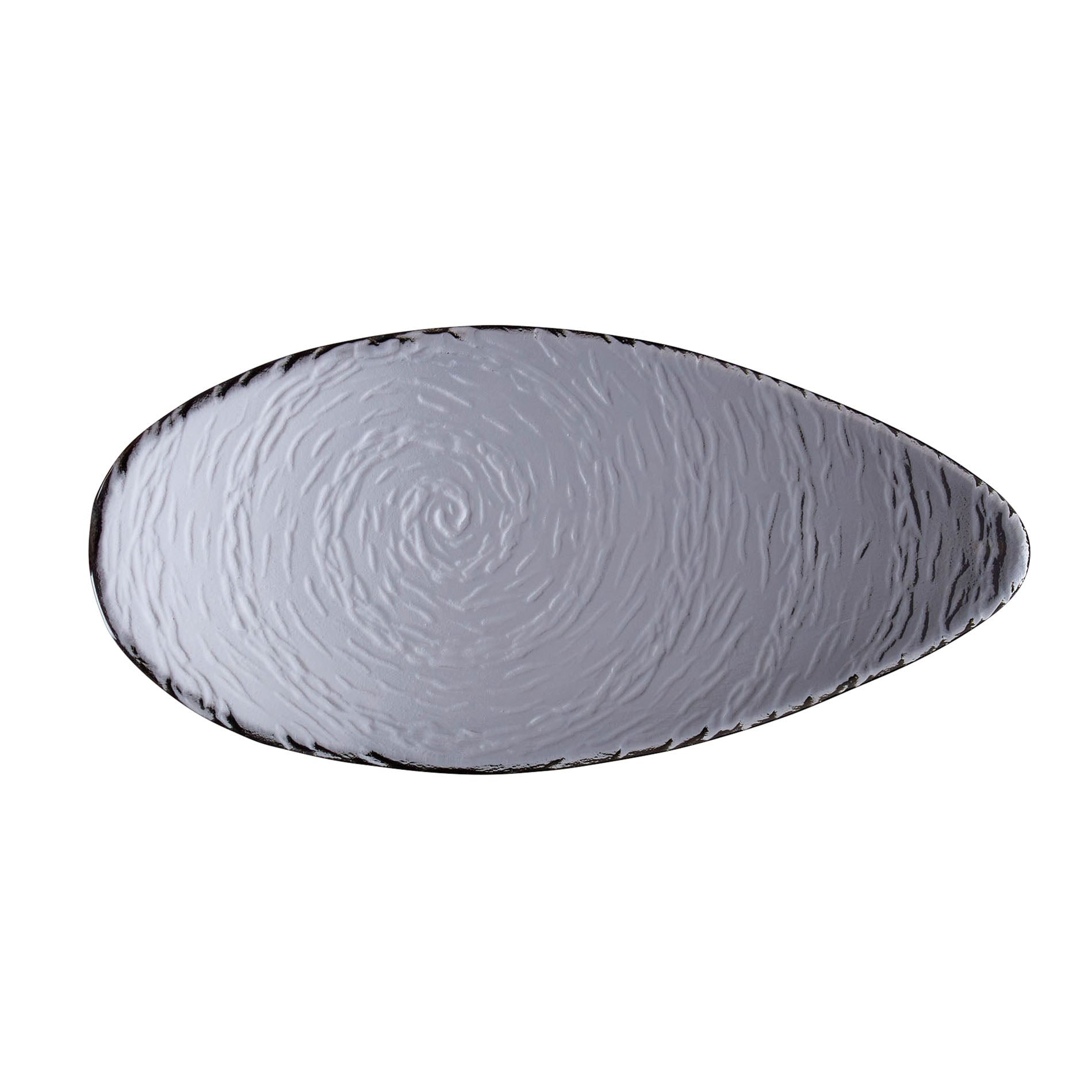 Oval Platter L 12.125" W 5.875" Scape Smoked
