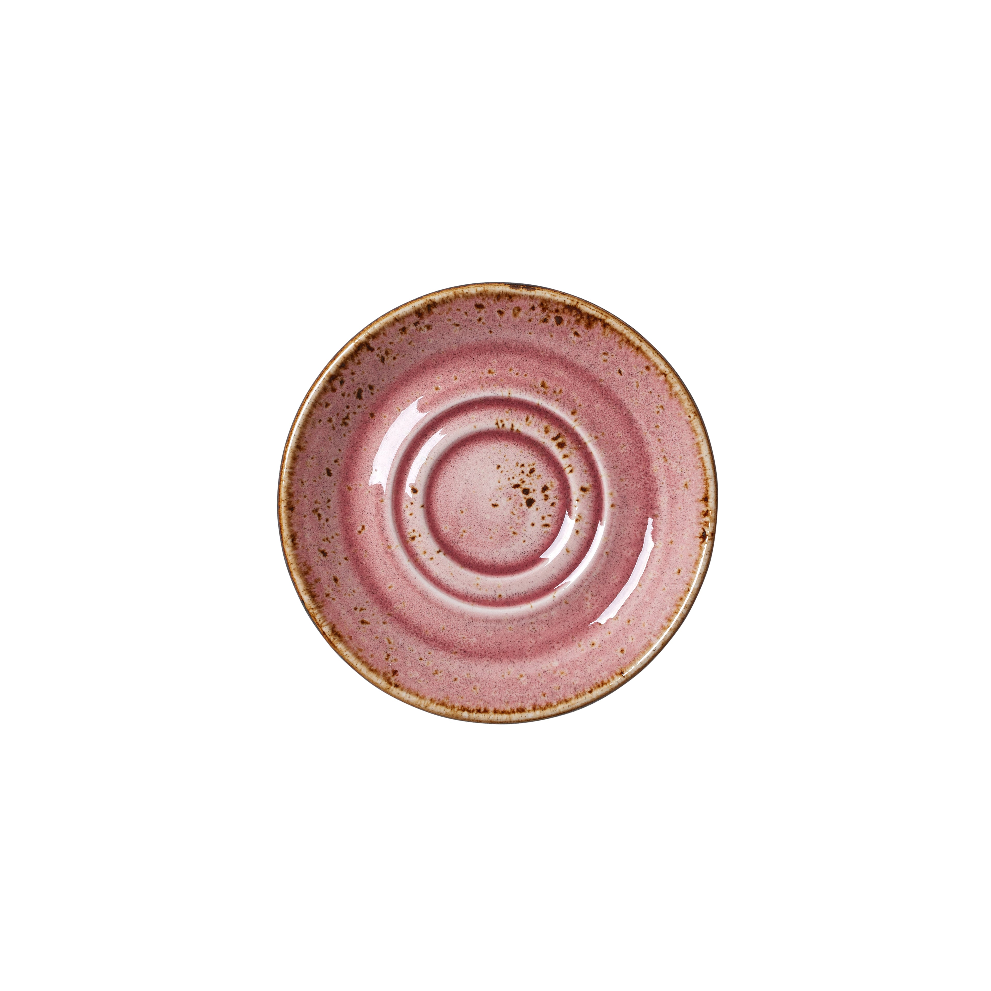 Double Well Saucer 5.75" Dia. Craft Raspberry