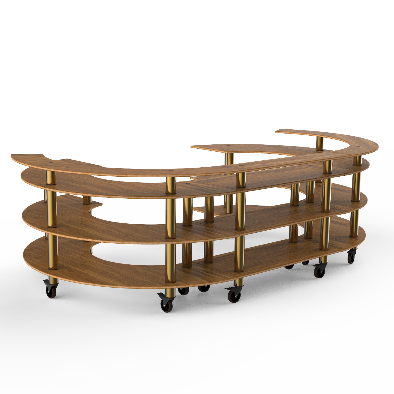 Open C Serving Station L 134.375" W 84.0" Modular