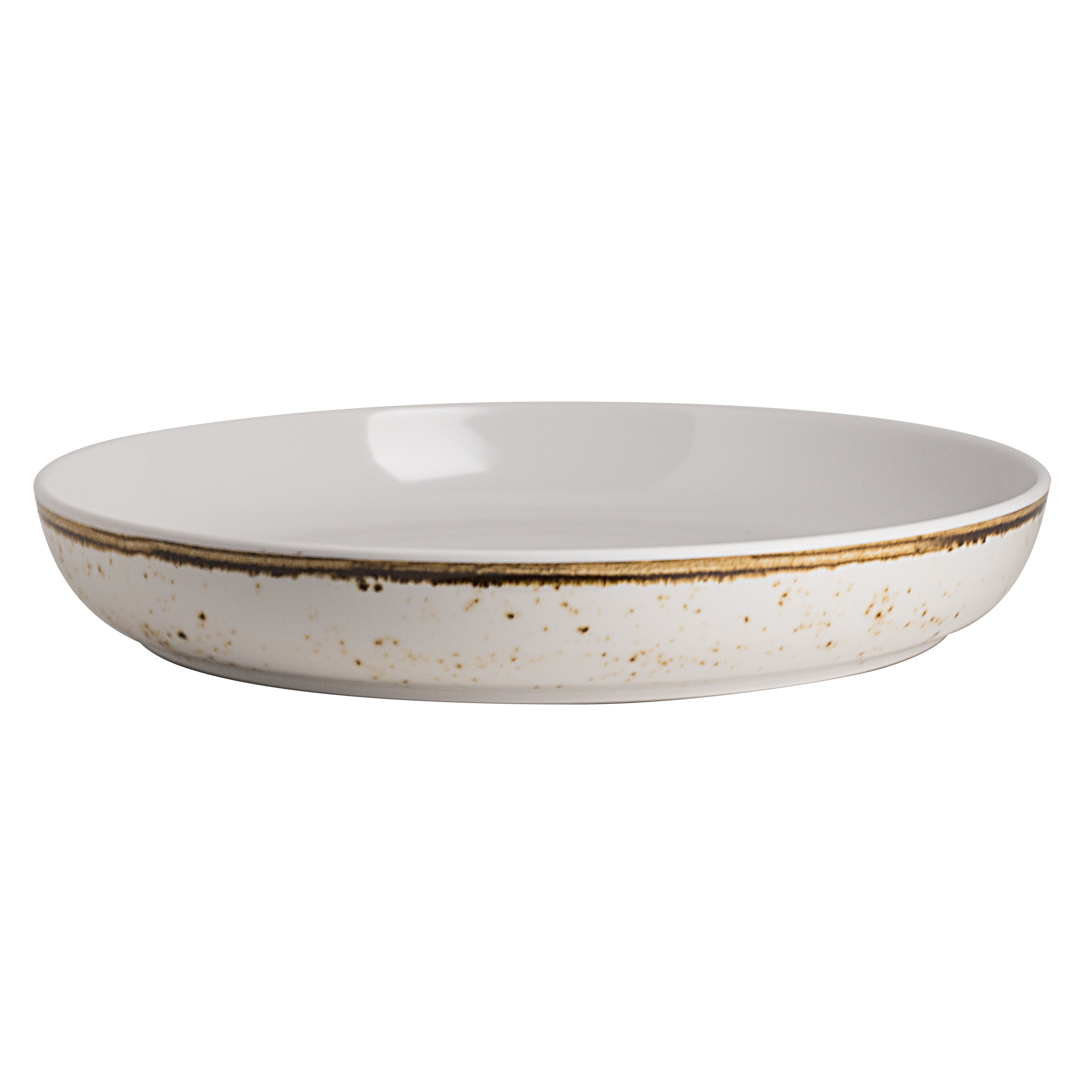 Medium Round Bowl L 13.0" W 13.0" (3.5 Qt) Craft White Mel