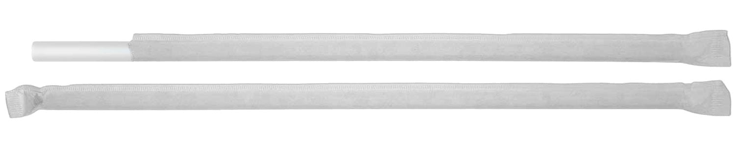 Jumbo Straws, Wrapped, 7.75"