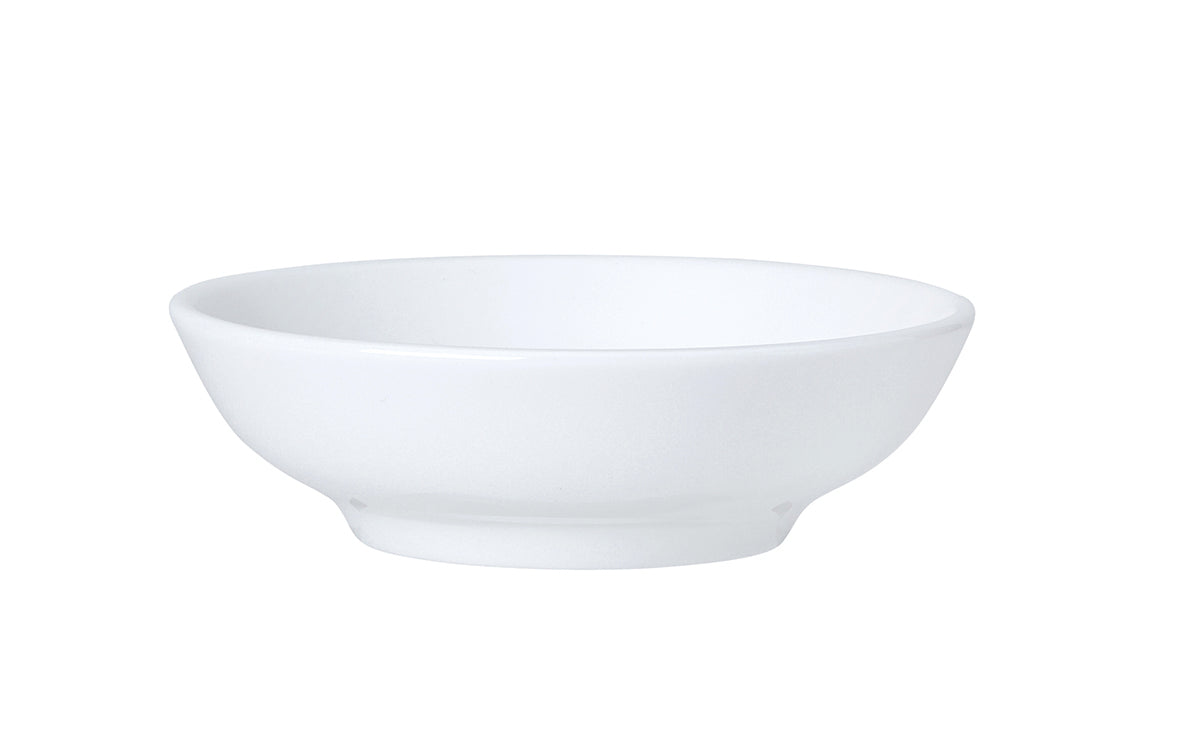 Butter Dish 3.0" Dia. Coupe Whites