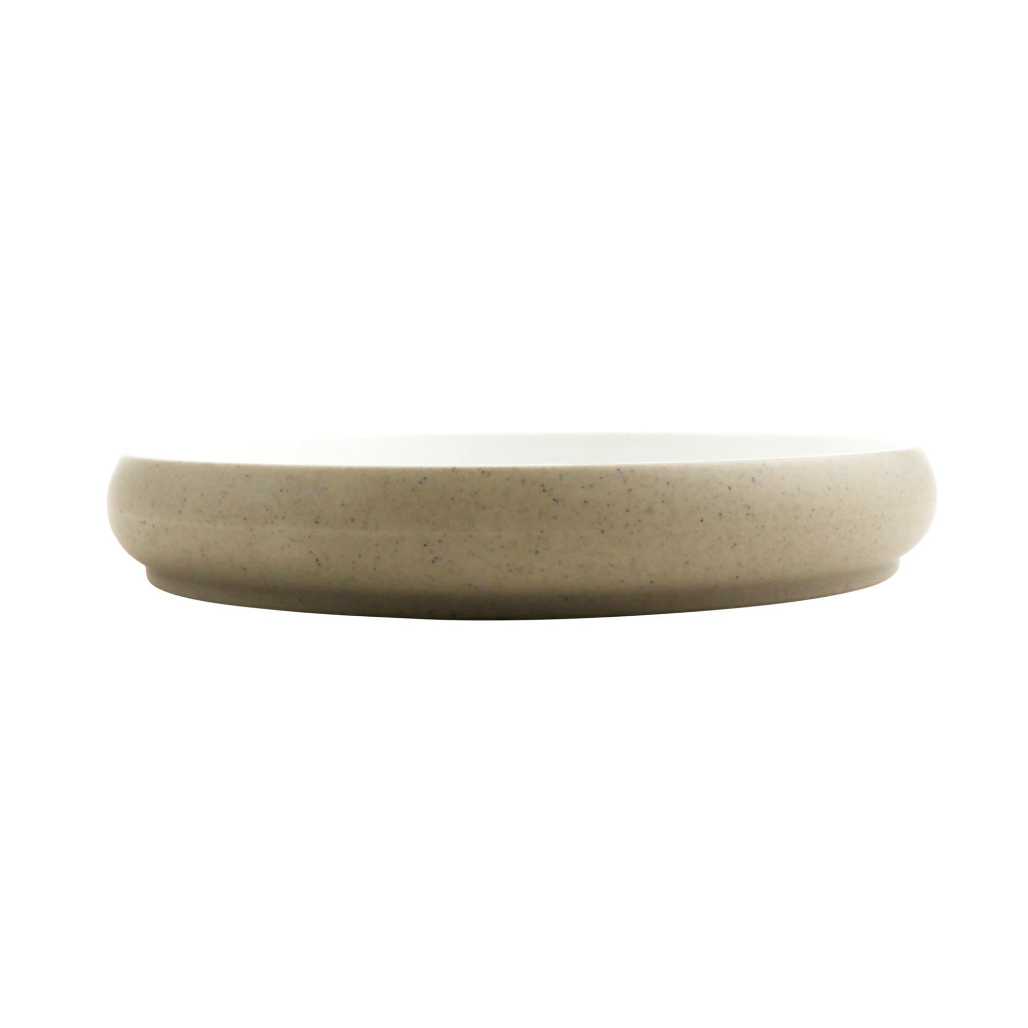 Cheforward Hatch 6.5" Round Melamine Plate, Touch of Honey/Sandstone