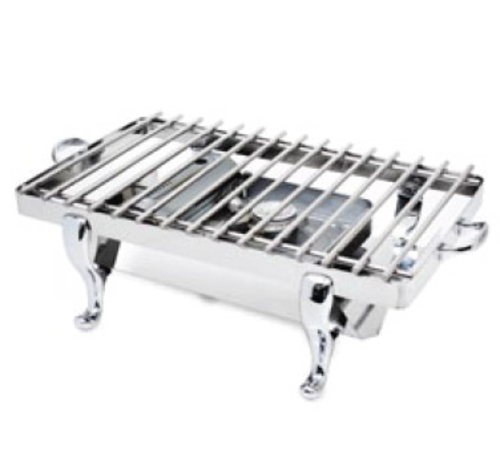 Park Avenue Grill Stand, Brushed Stainless Steel