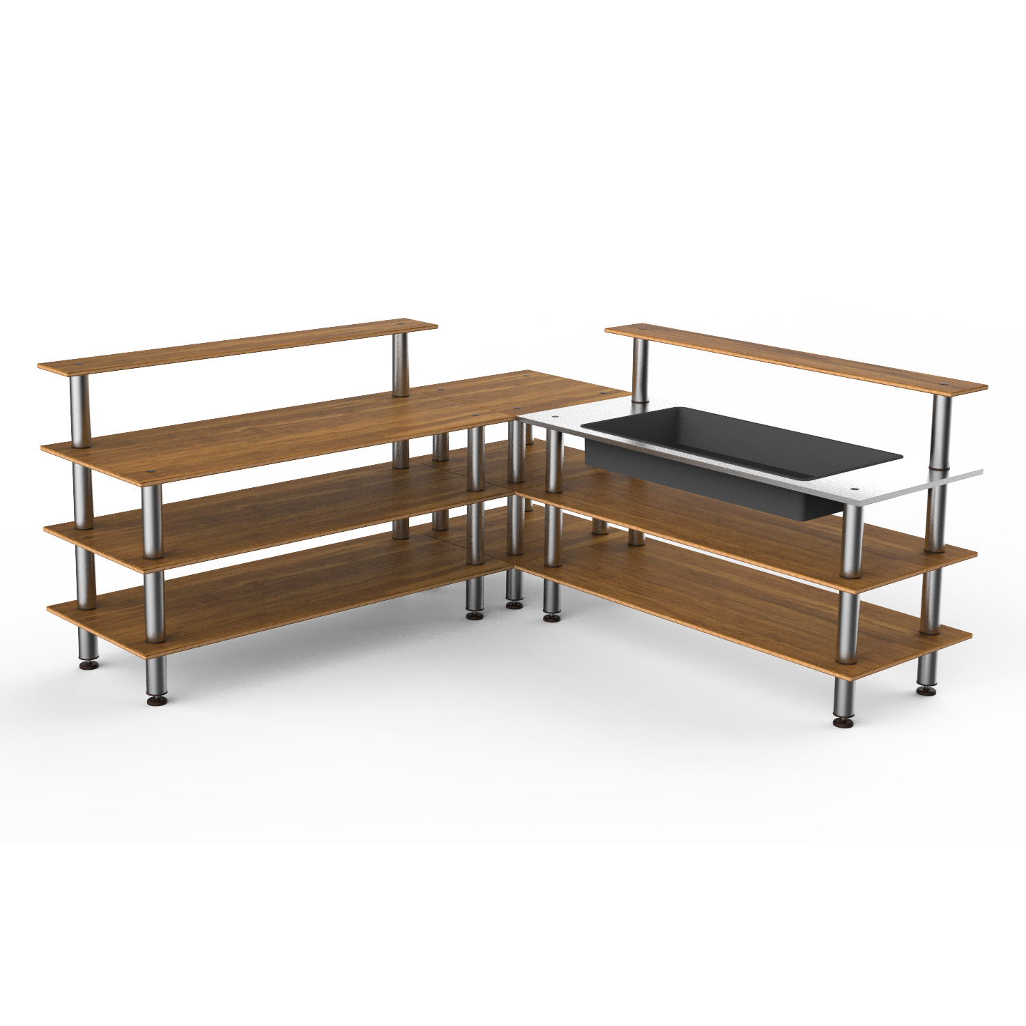 Cooling Corner Station L 100.5" W 100.5" Modular