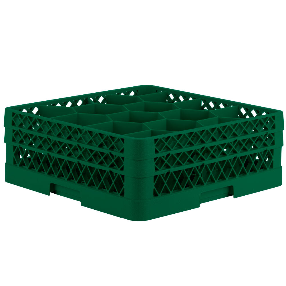 Traex® Full-Size Rack Max® Compartment Racks with two extenders in Green