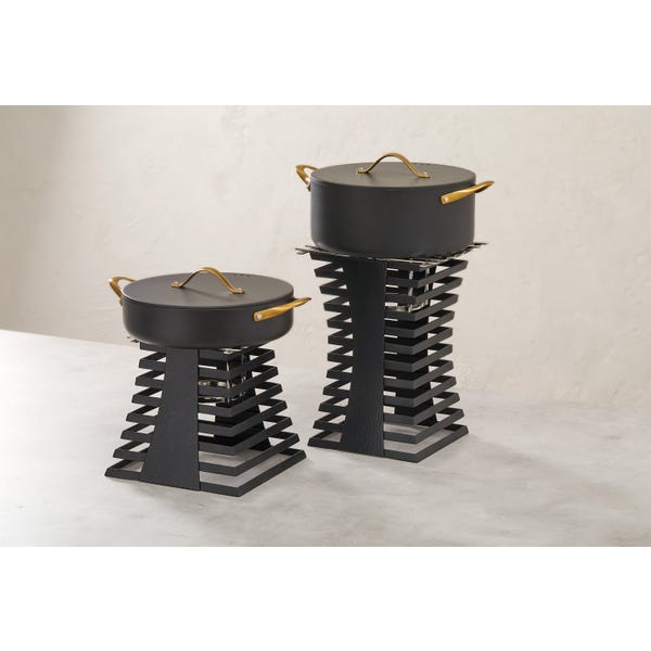 Ambassador Buffet Chafing Dish 4 Qt Matte Black