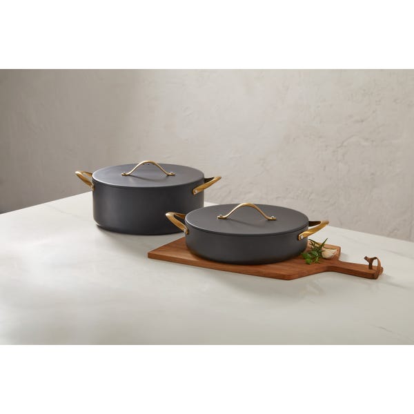 Ambassador Buffet Chafing Dish 4 Qt Matte Black