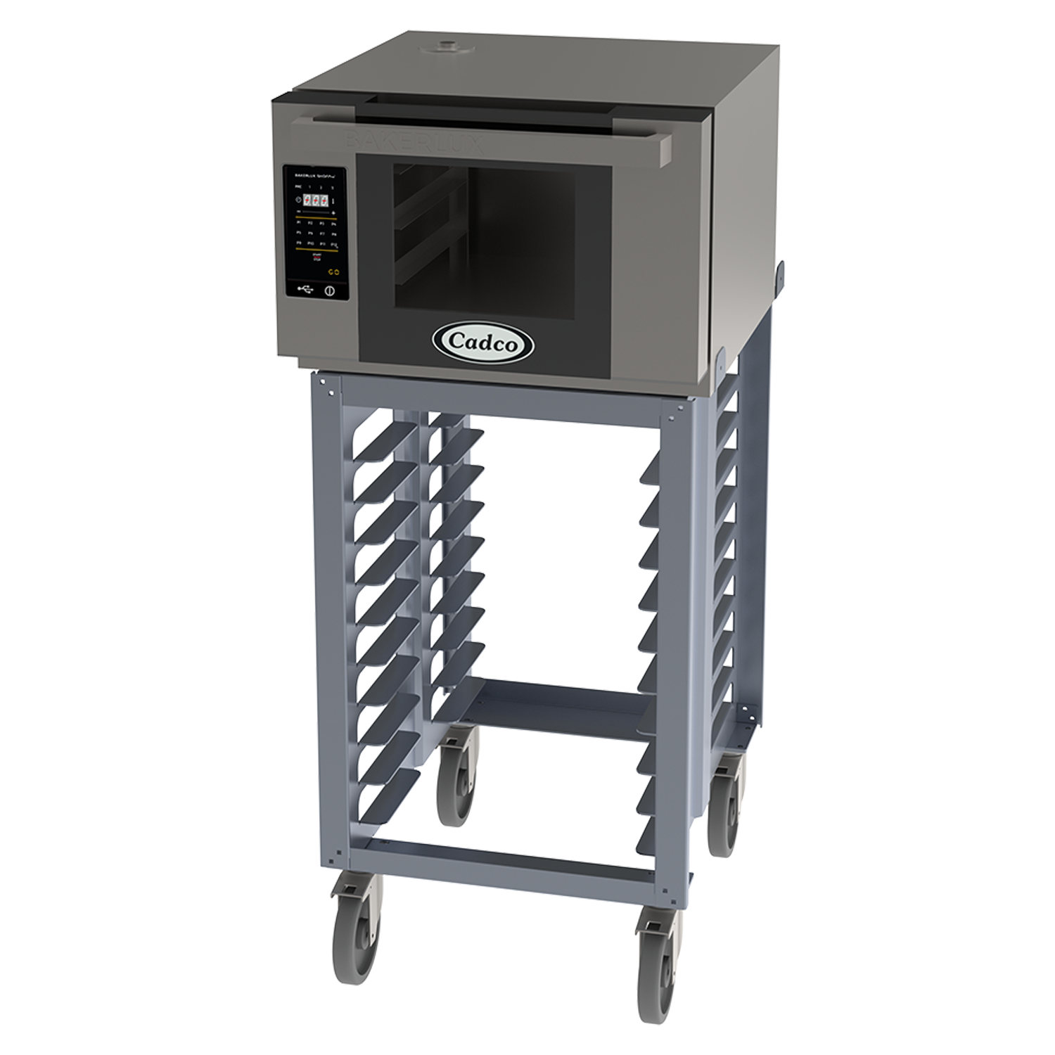 Bakerlux™ GO Heavy-Duty Convection Oven, electric, single half size with stand