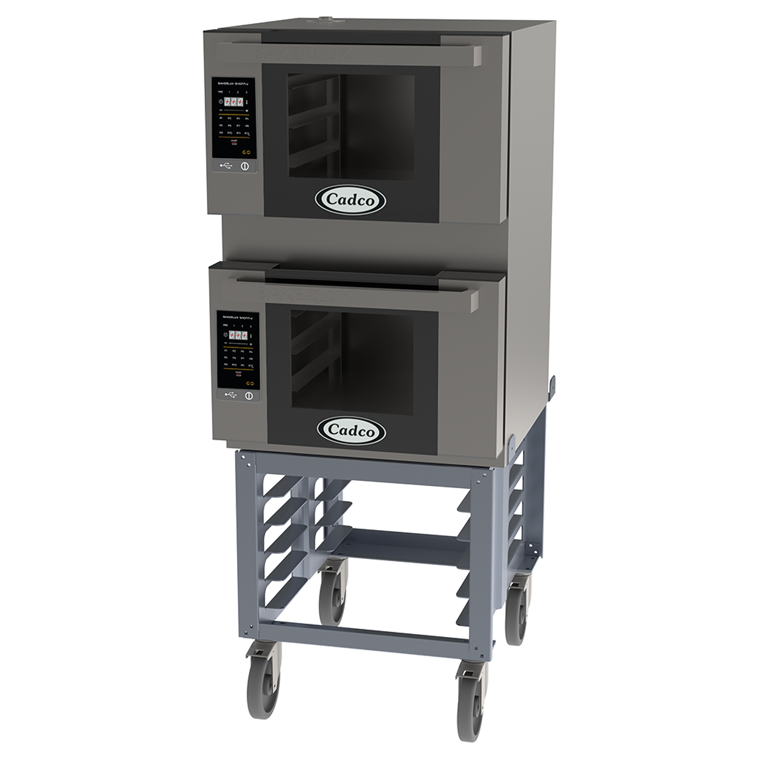 Bakerlux™ GO Heavy-Duty Convection Oven, electric, double stack half size with stand