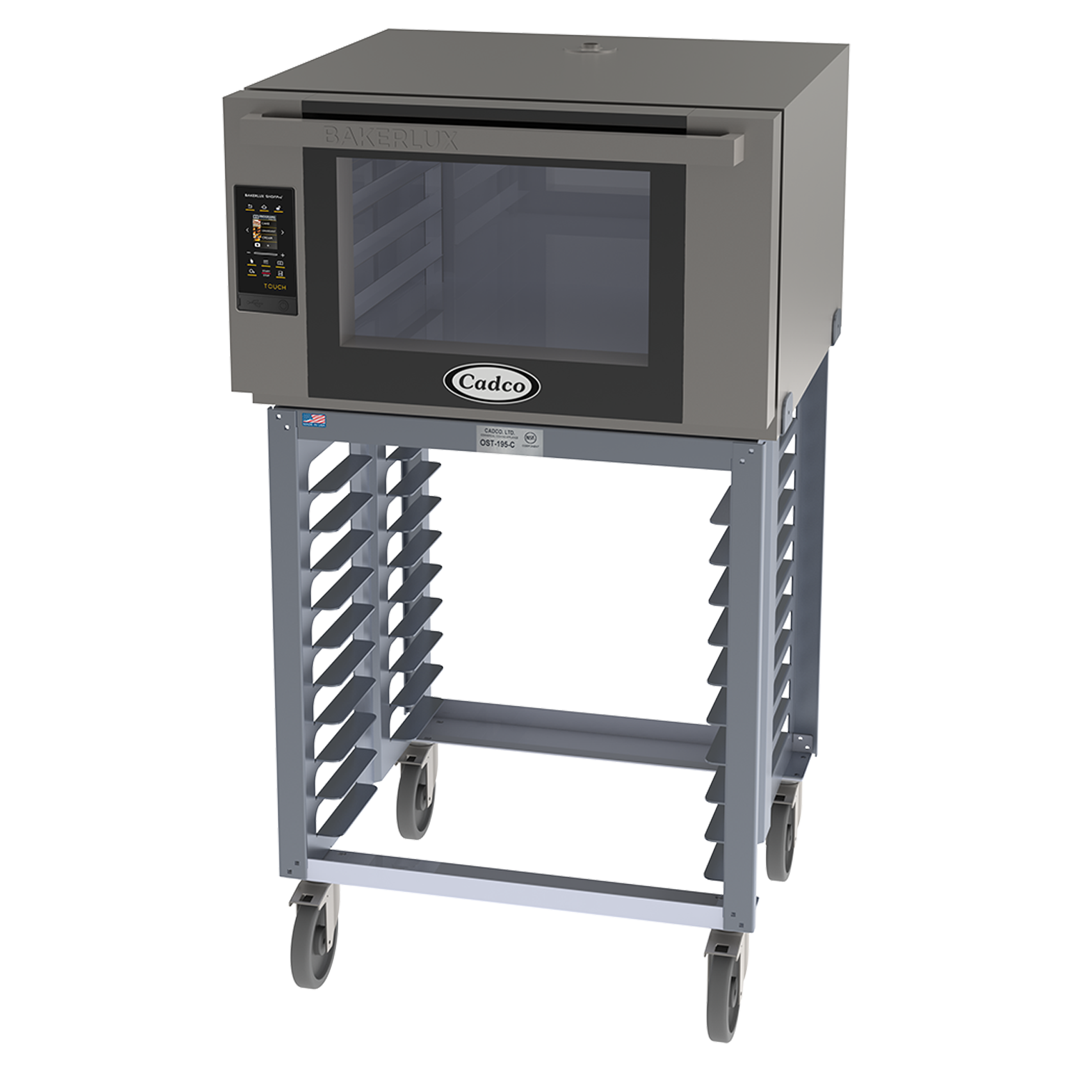 Bakerlux™ TOUCH Heavy-Duty Convection Oven, electric, single full size with stand