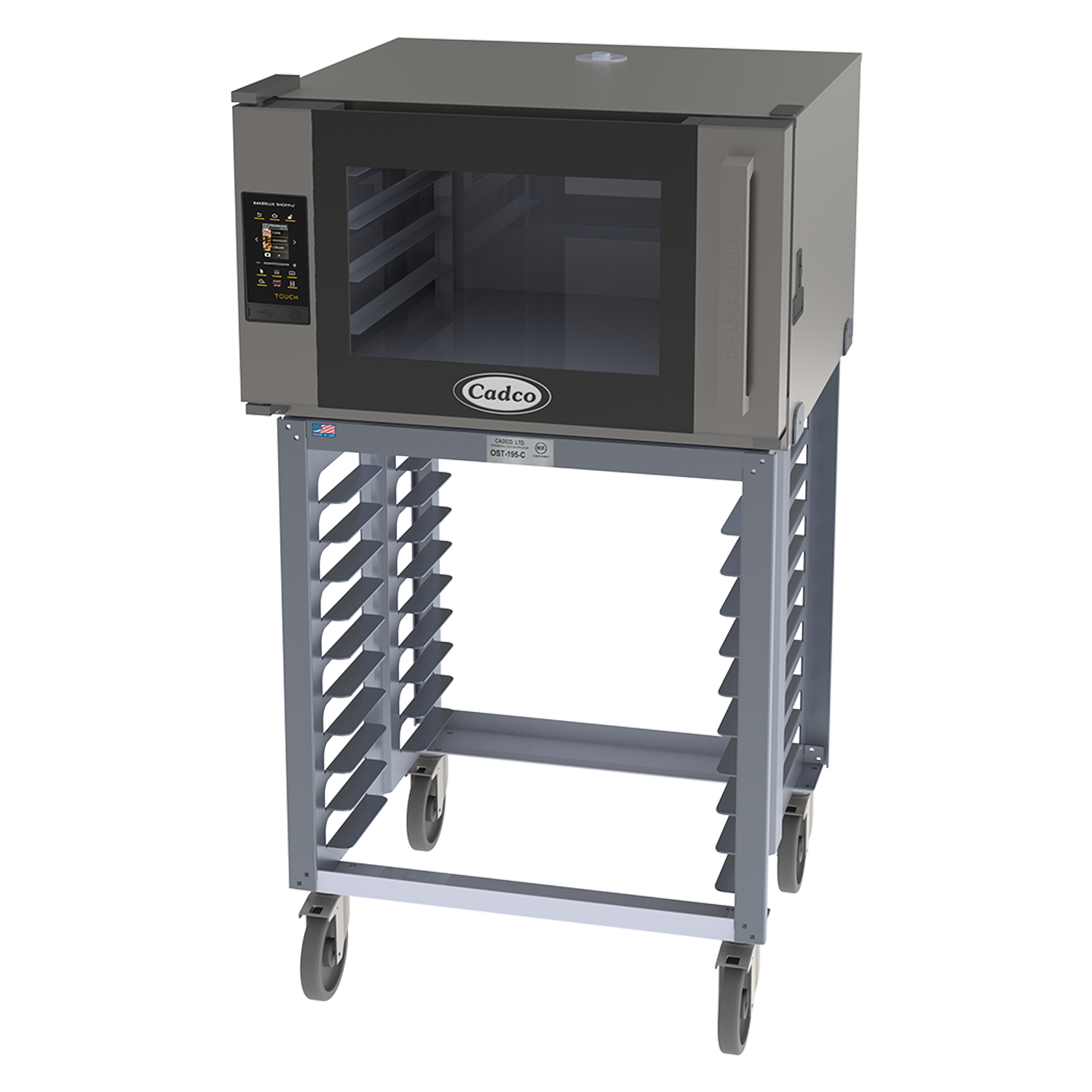 Bakerlux™ TOUCH Heavy-Duty Convection Oven, electric, single full size with stand