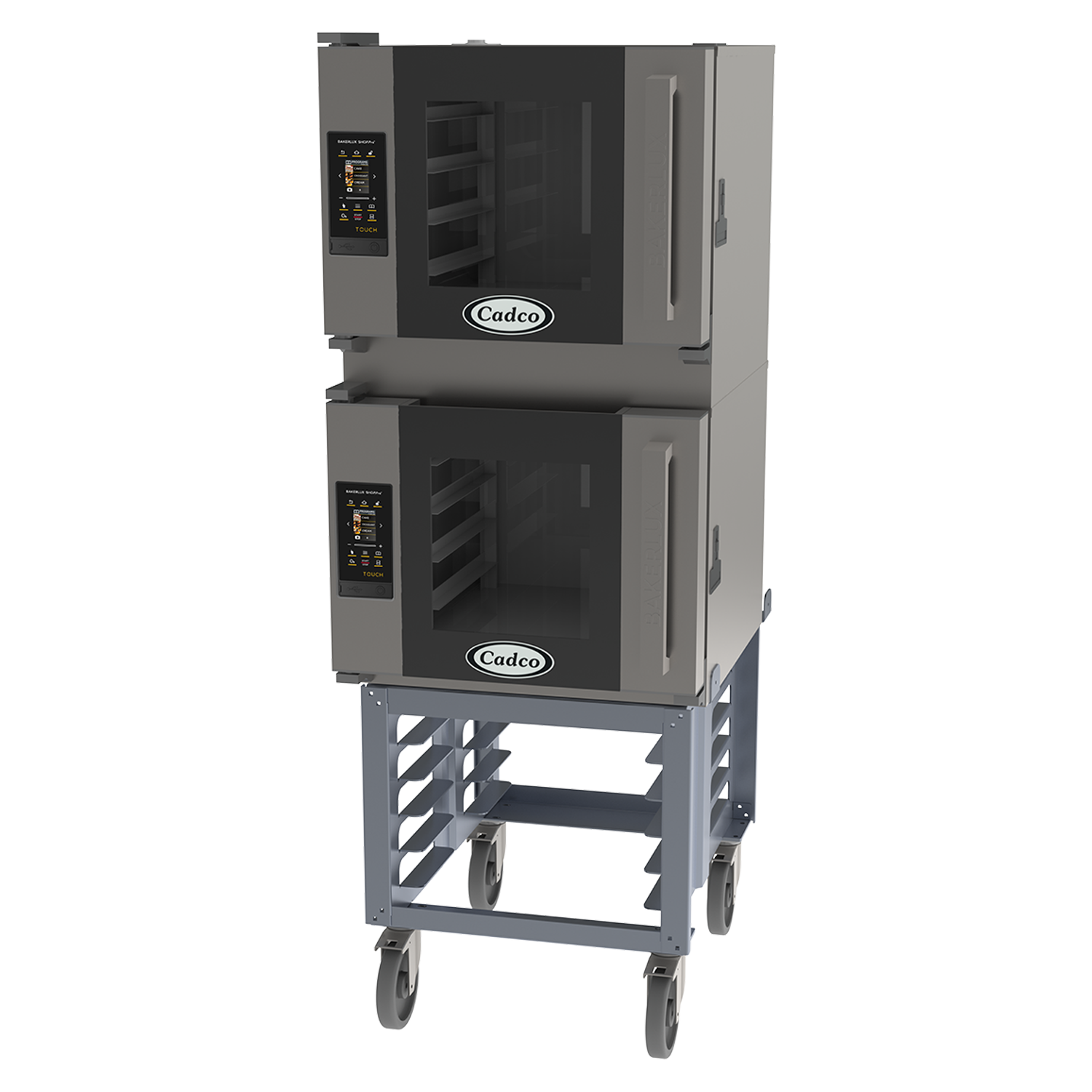 Bakerlux™ TOUCH Heavy-Duty Convection Oven, electric, double stack half size with stand
