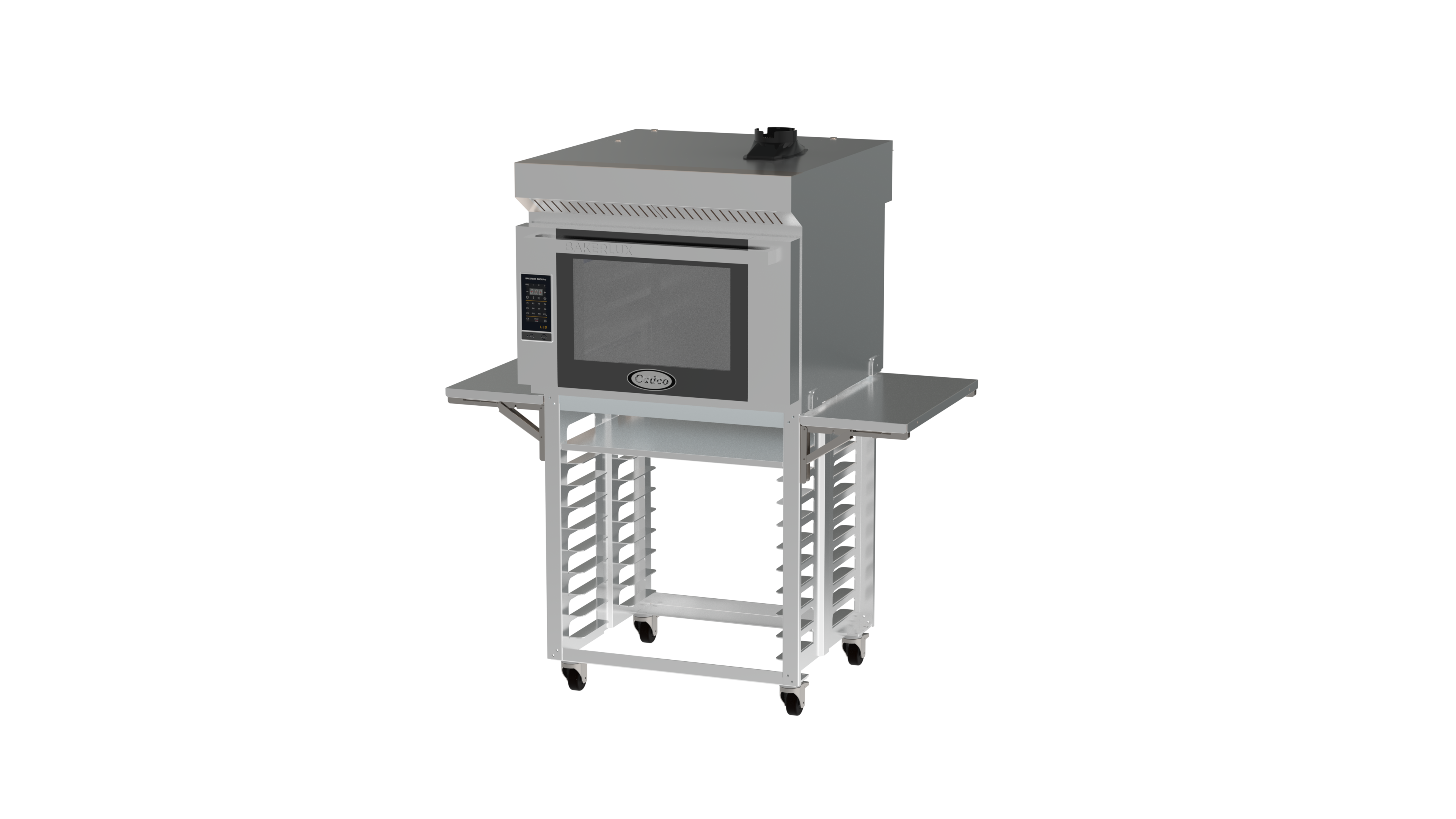 Bakerlux™ Pizza Station, LED Heavy-Duty Convection Oven, electric, single, full size with stand & ventless system