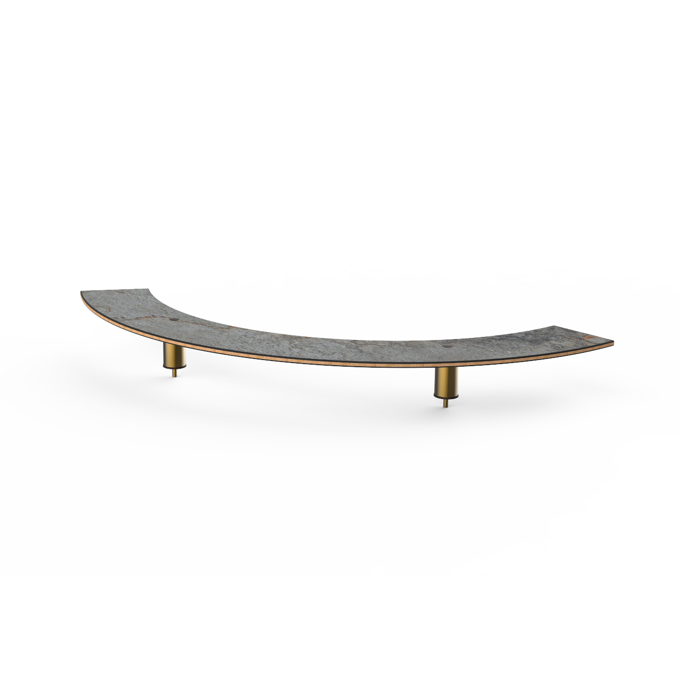 Creative Curved Outer Shelf L 76.0" W 27.5" Modular