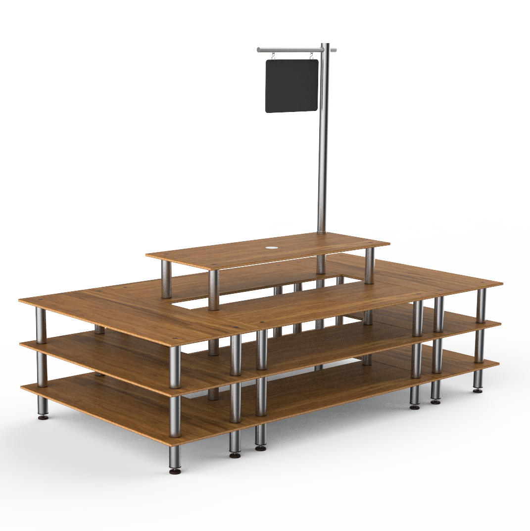 Market Square Station L 130.0" W 71.0" Modular
