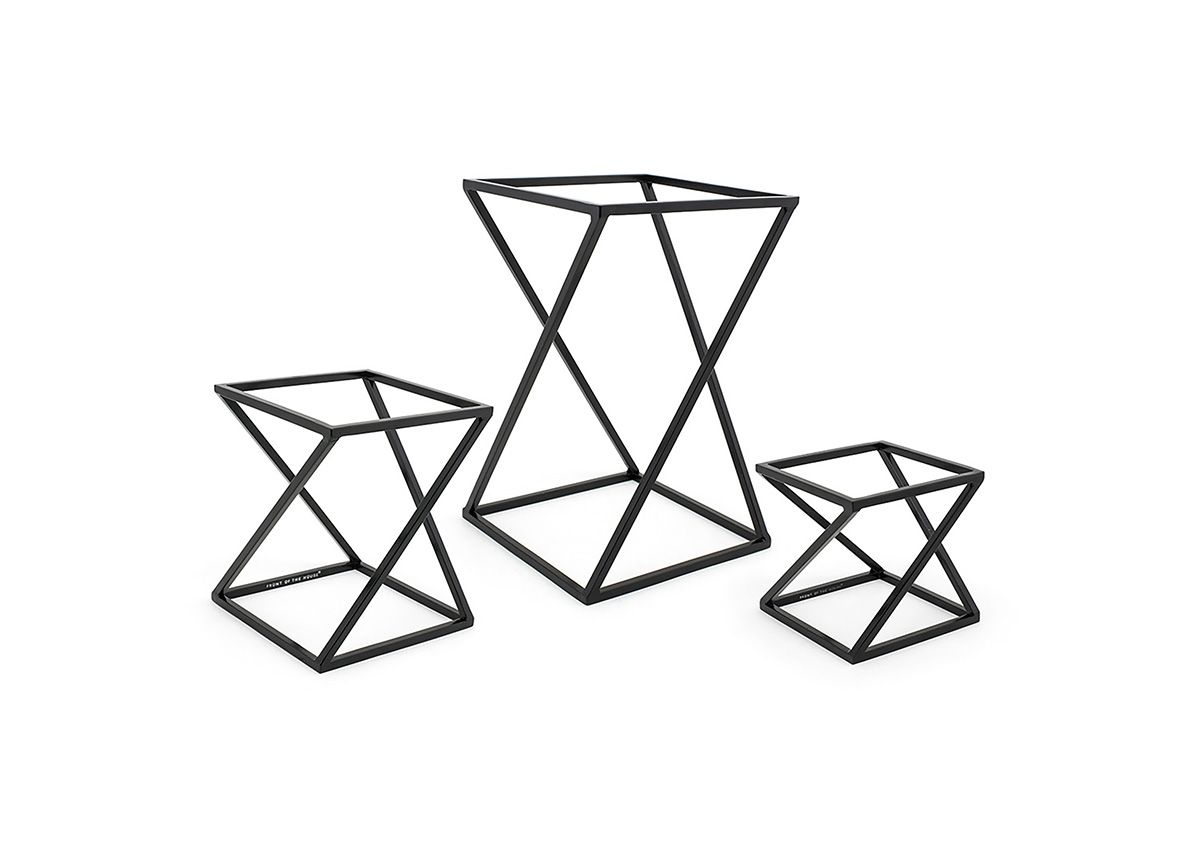 Twist 3-Piece Riser Set, Matte Black