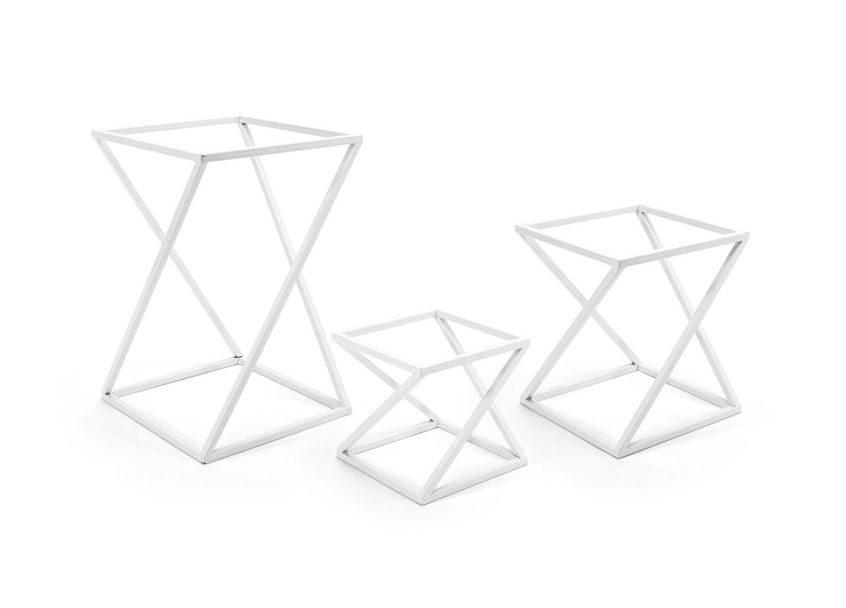 Twist 3-Piece Riser Set, White