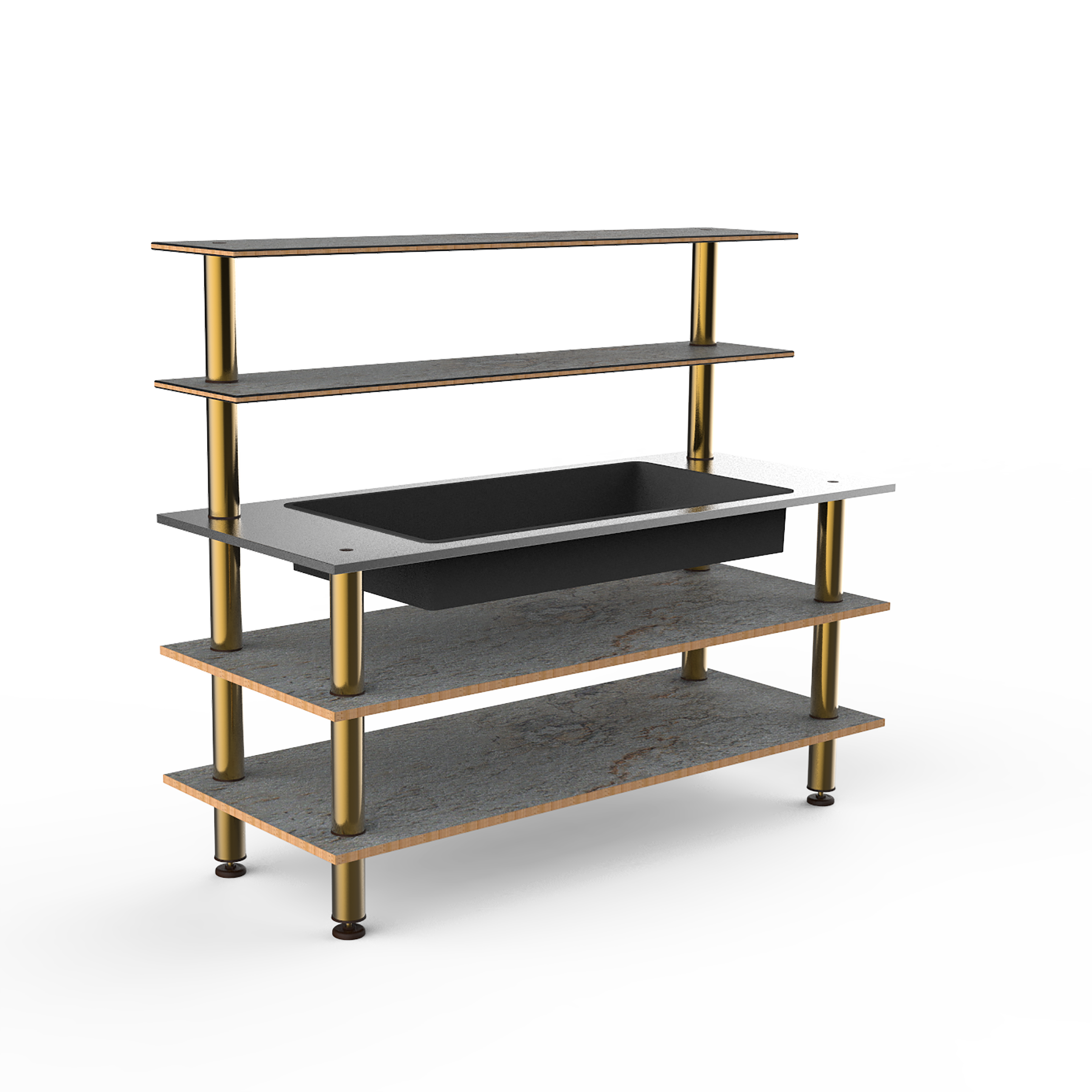Pro Back Bar Station L 71.0" W 29.5" Modular