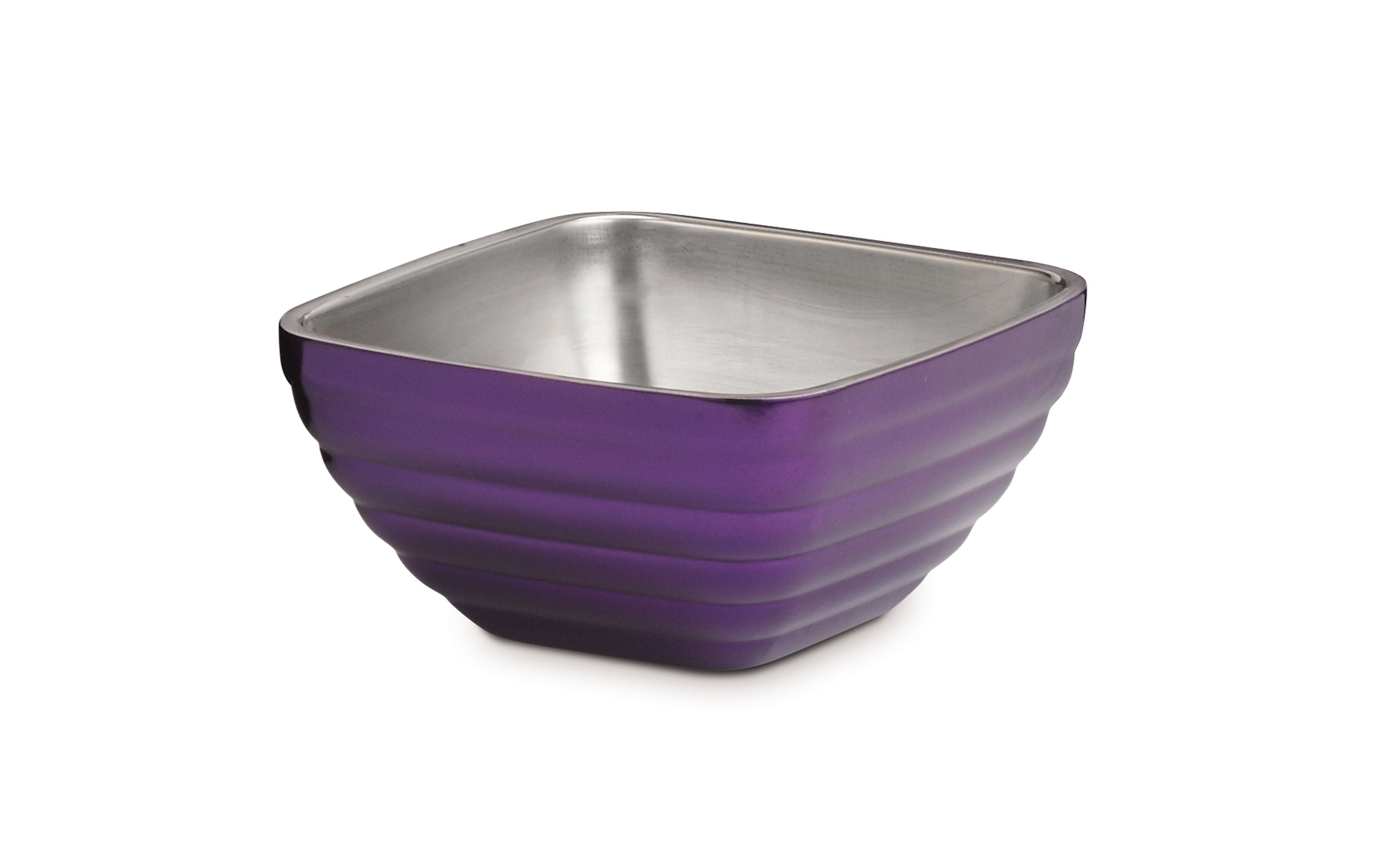 1.8 QT Square Colored Double-Wall Insulated Serving Bowls