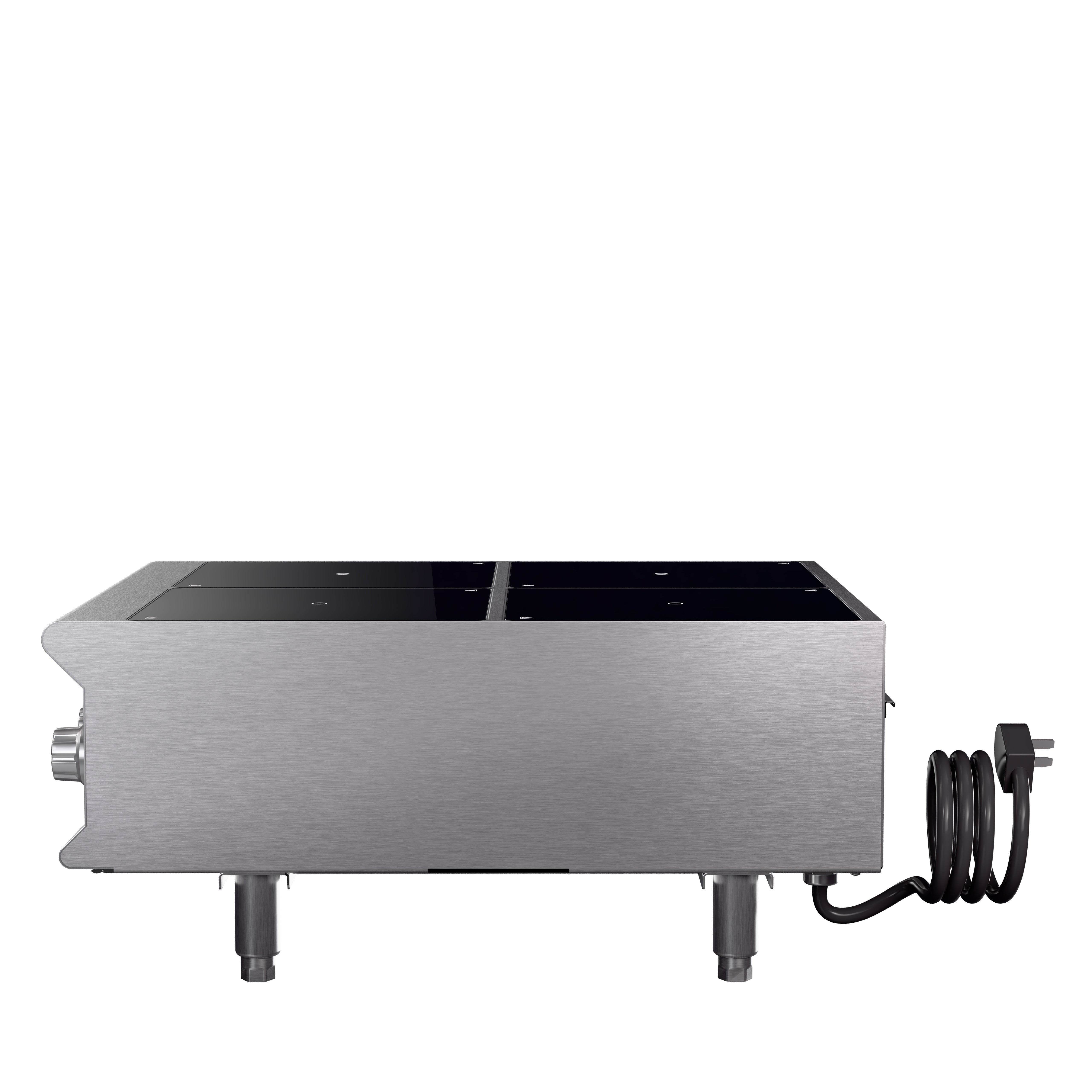 208- To 240V Four-Hob Heavy-Duty induction Range with Temperature Control Probe and Programs