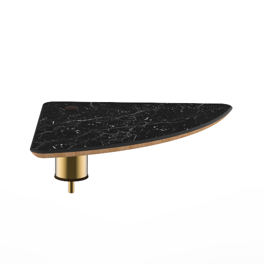 Large Triangle Low Display Shelf L 17.0" W 17.0" Modular