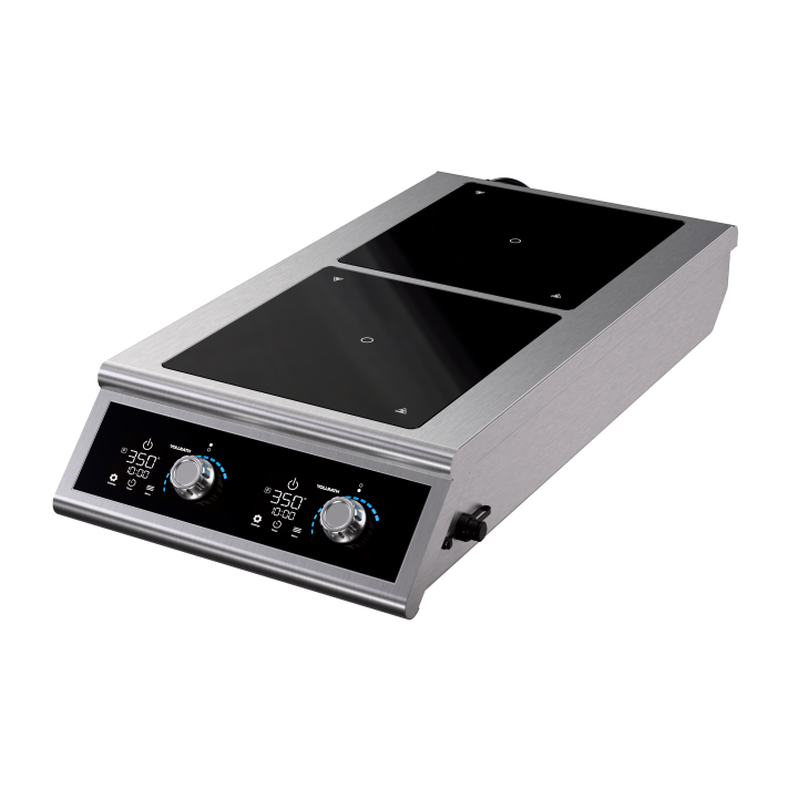 Front-to-back dual countertop induction range, 3500-watt