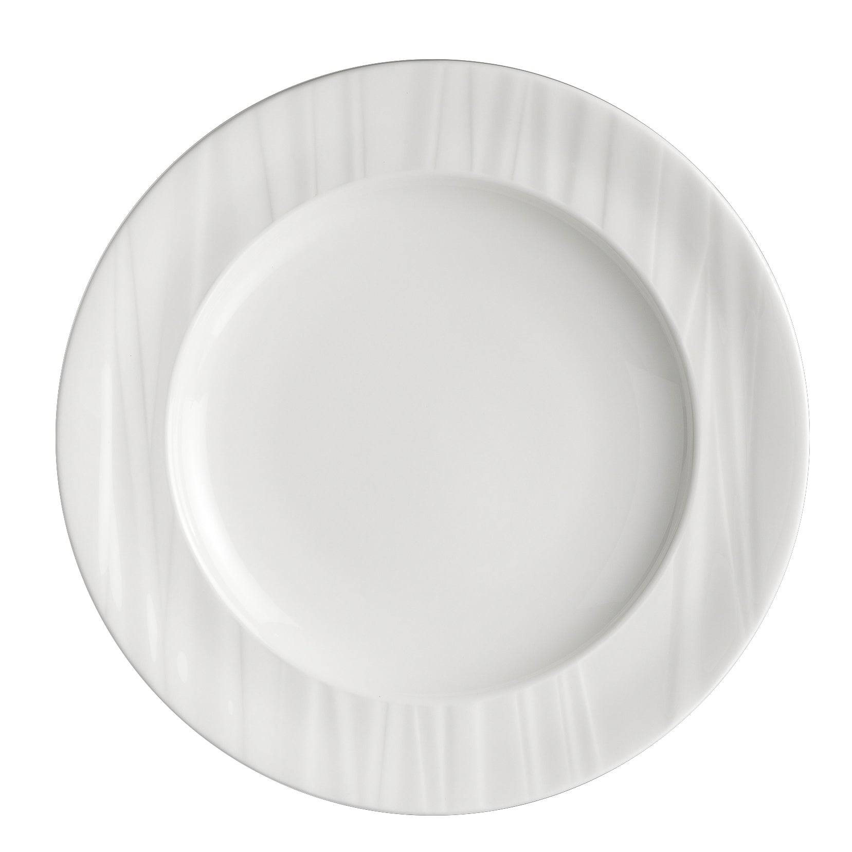 Rim Plate 8.0" Dia. Foliobone Ruche
