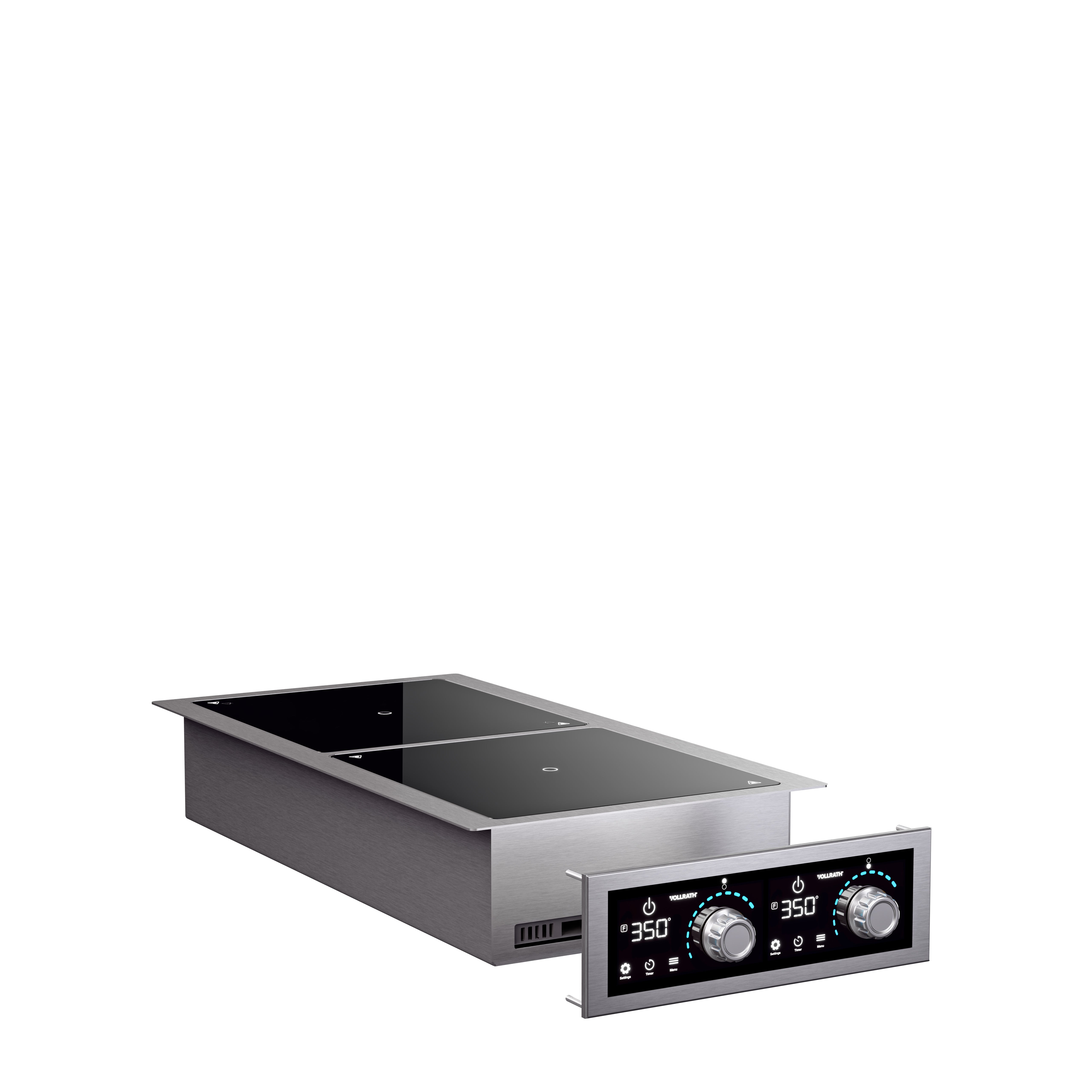 208- To 240-Volt 3,500-Watt Two-Hob Drop-In Induction Range with Programs