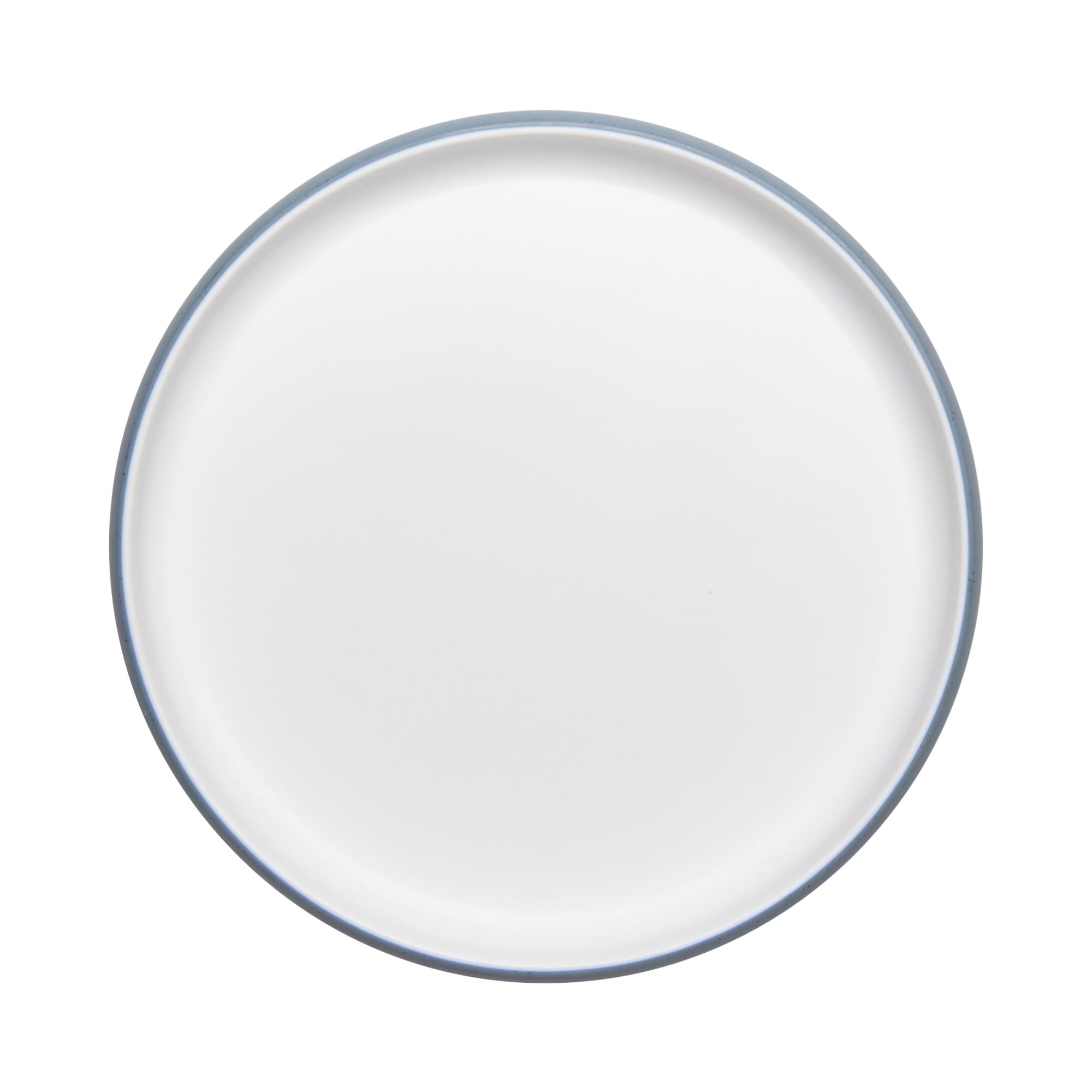 Cheforward Hatch 8.5" Round Melamine Plate, Touch of Honey/Bluejay