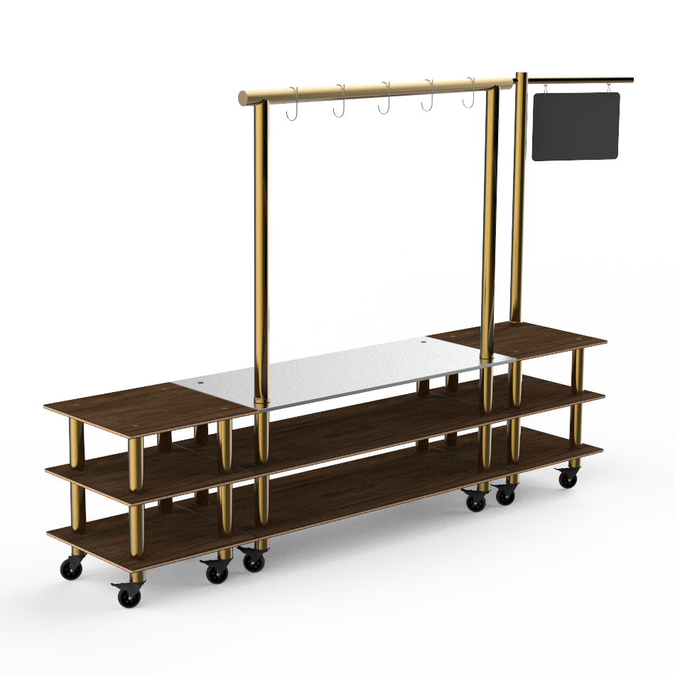Pro Salsa Bar Station L 130.0" W 29.5" Modular