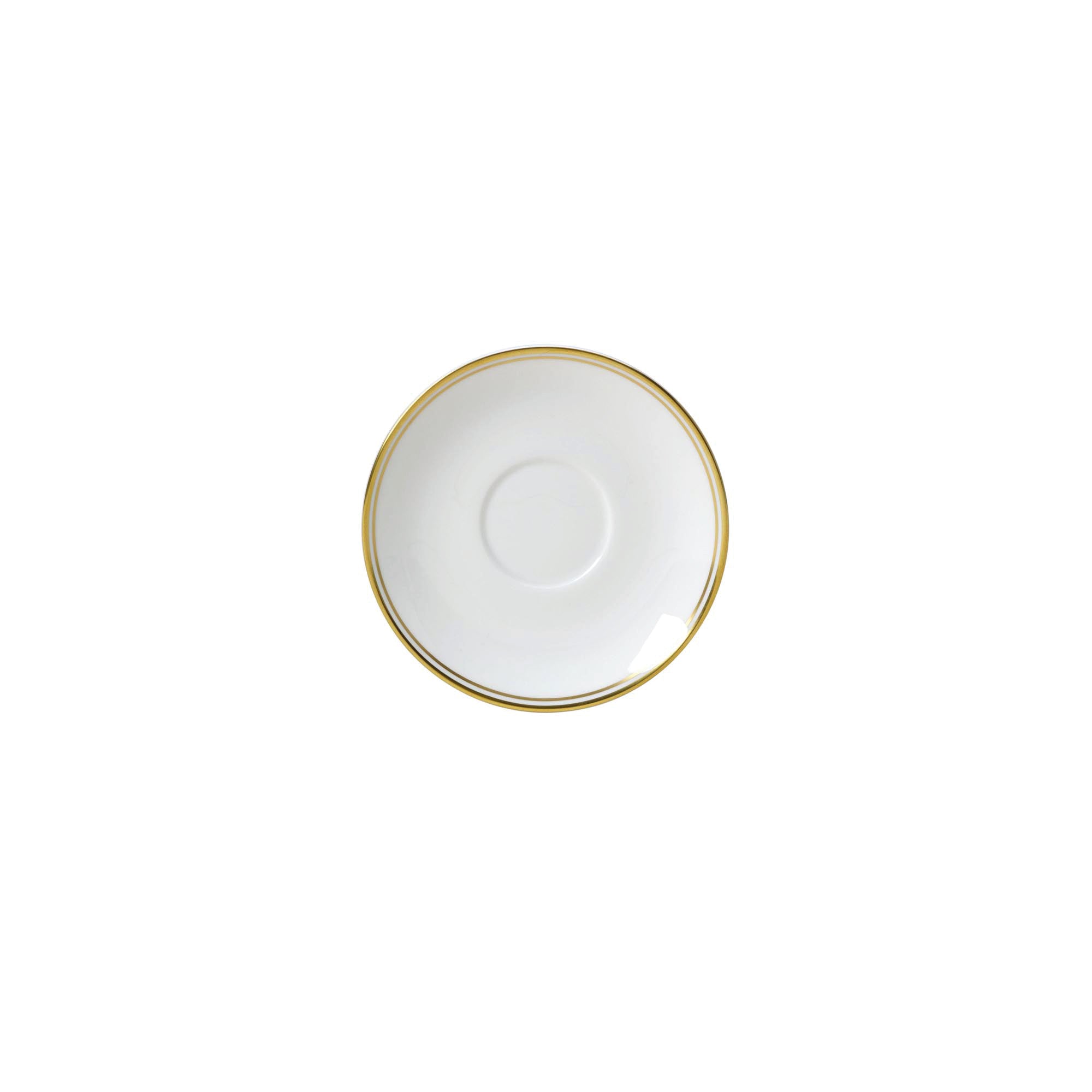 Espresso Saucer 4.75" Dia. Burnished Gold