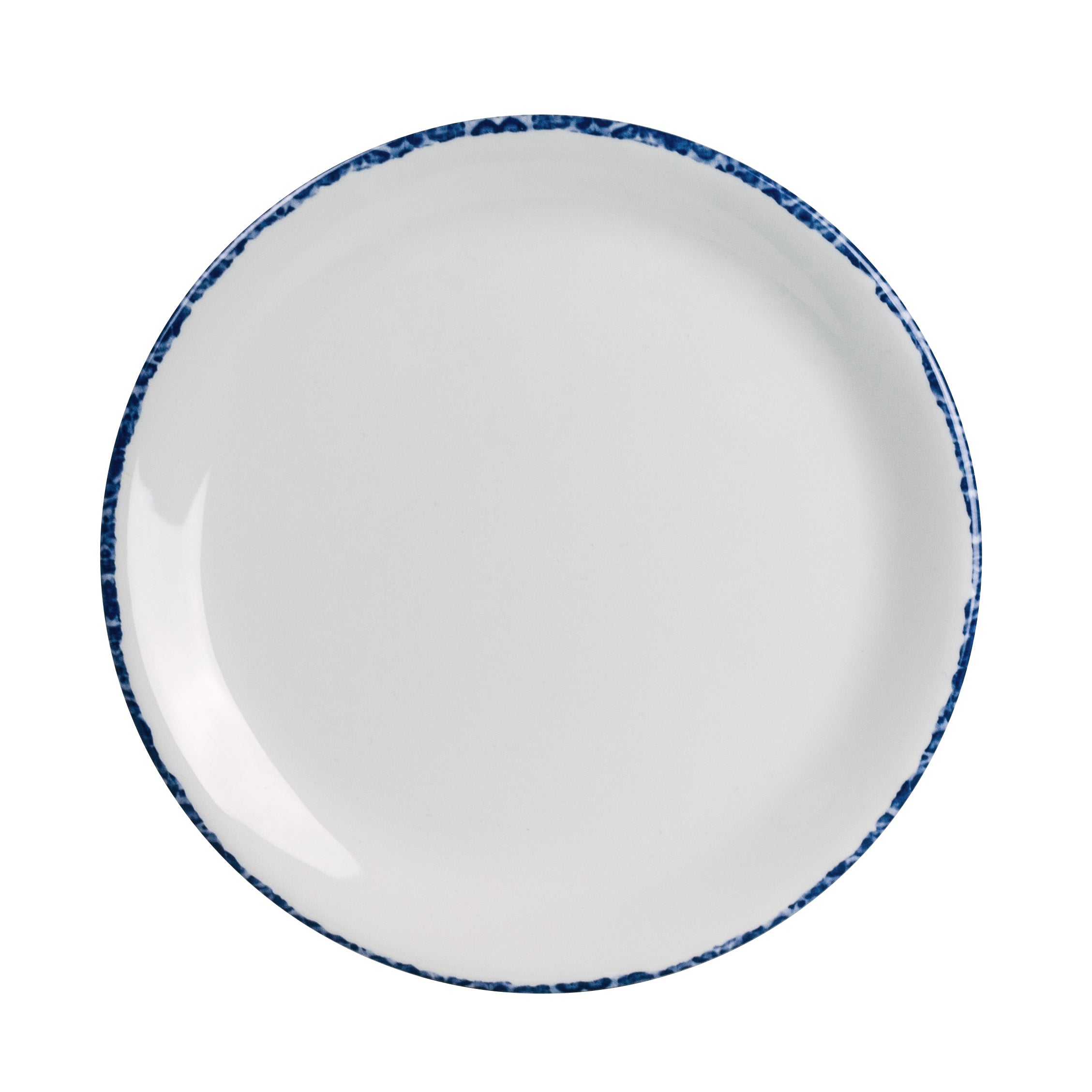 Coupe Plate 6.0" Dia. Blue Dapple