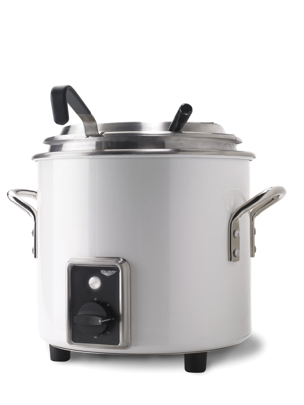 7-quart 230-volt retro stockpot rethermalizer in pearl white with UK plug