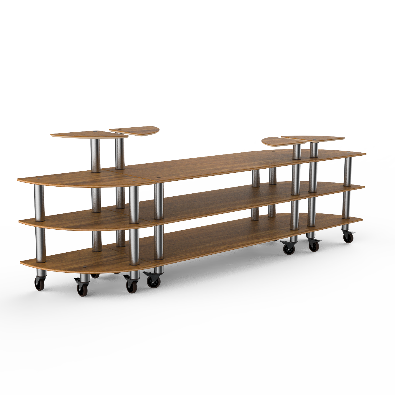 Classic Curved Buffet Station L 130.0" W 29.5" Modular