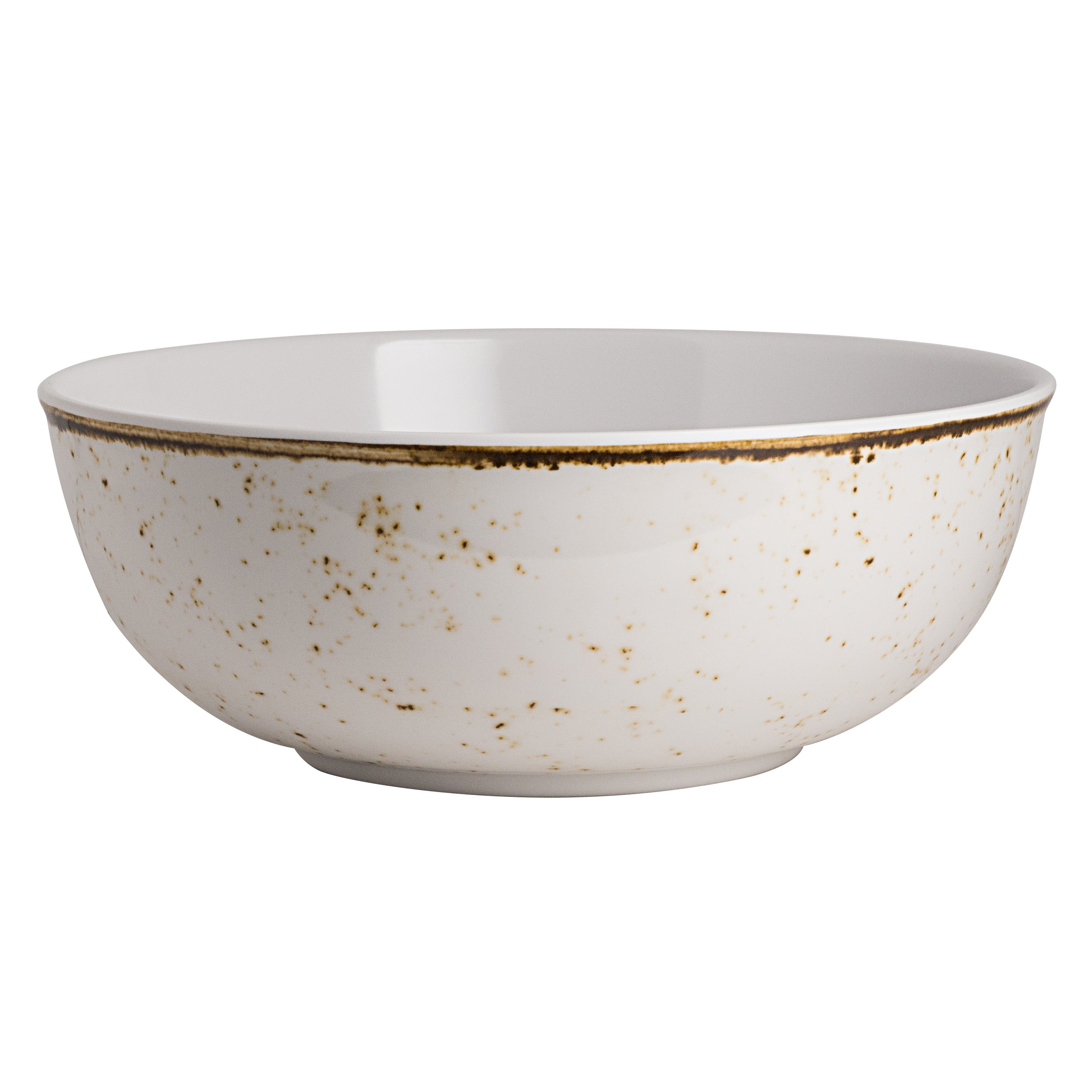 Round Bowl L 11.0" W 11.0" (4.0 Qt) Craft White Mel
