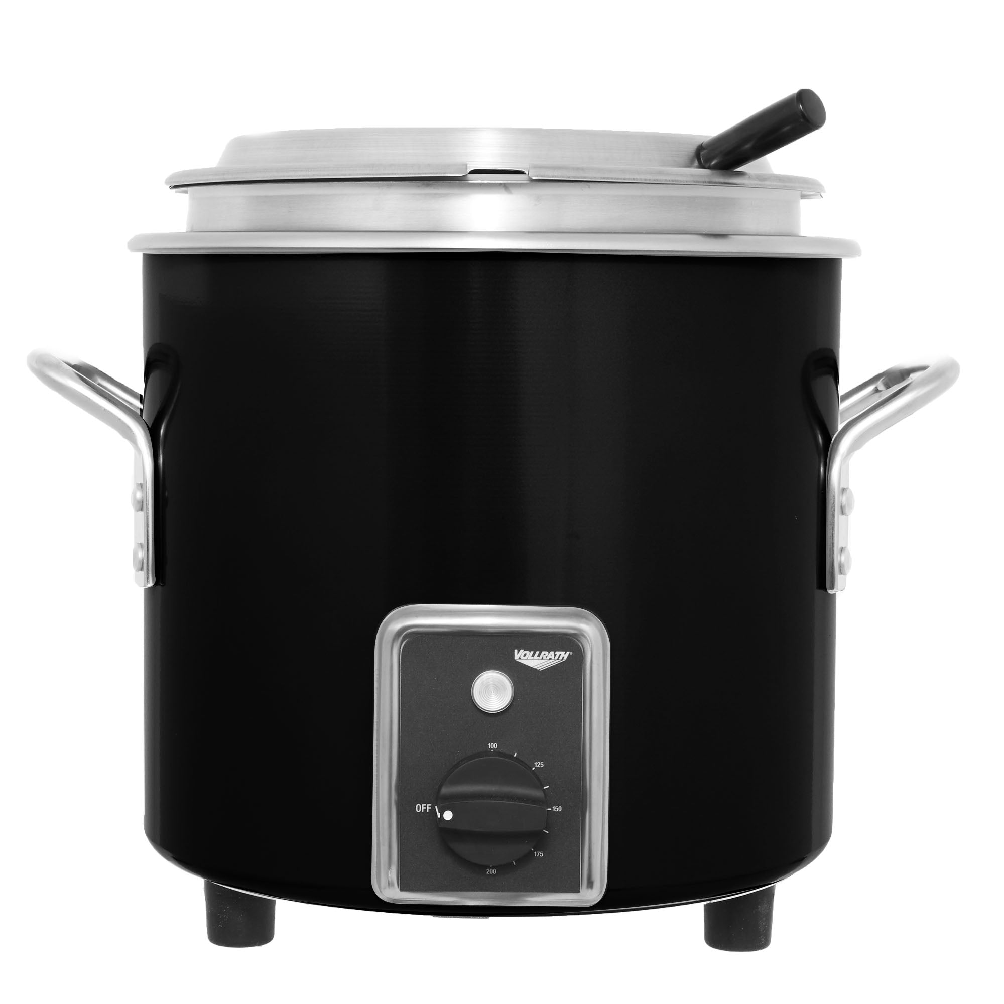 7-quart 120-volt retro stockpot rethermalizer in black black