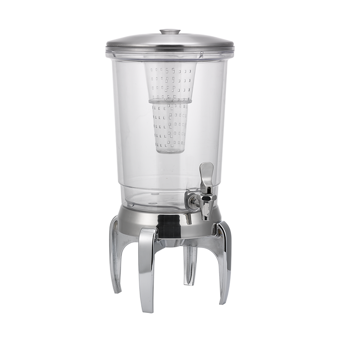 Double Wall Elite Stainless 3-Gallon Cold Beverage Dispenser with Modern Legs